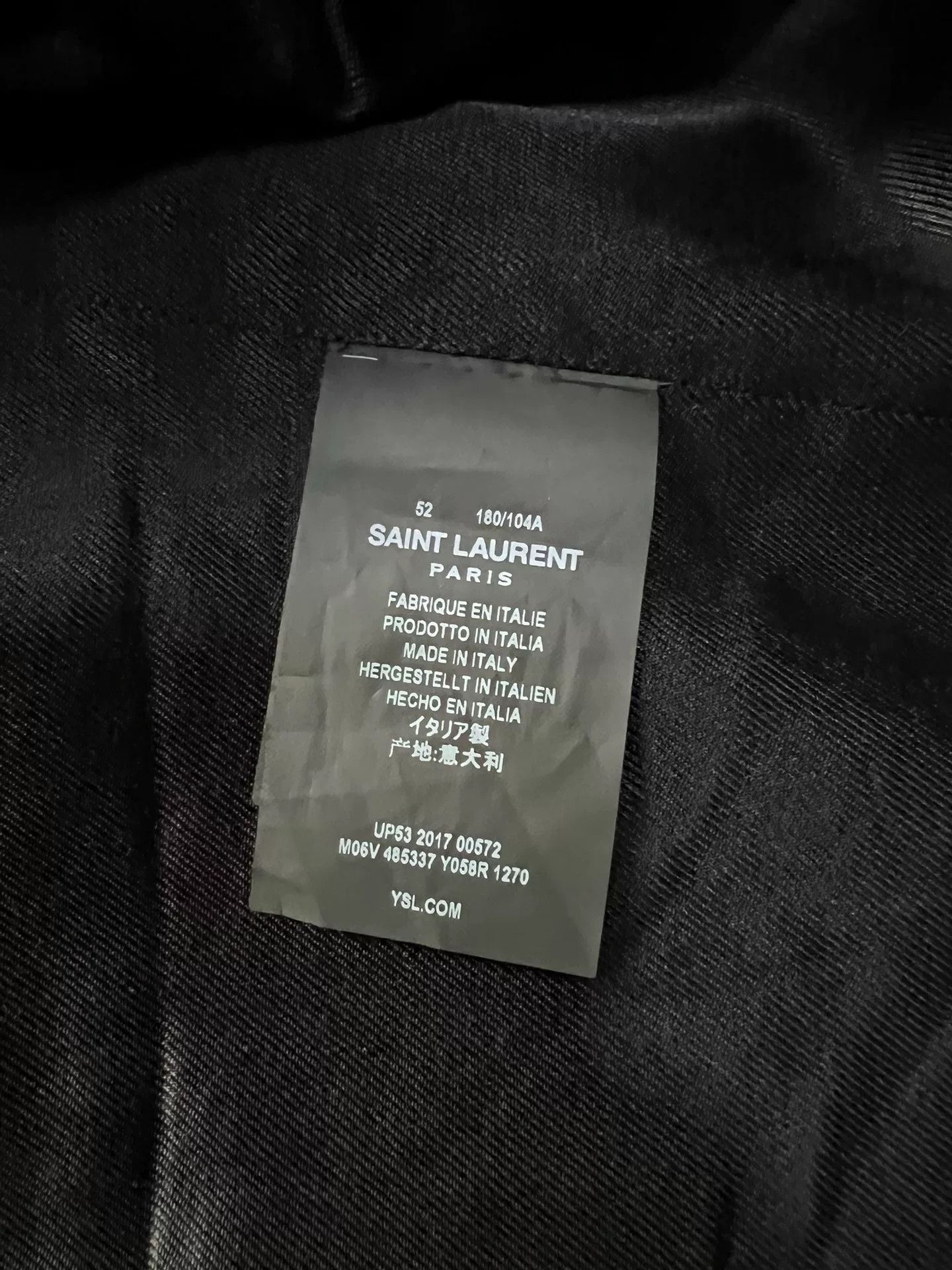 Saint Laurent Paris Saint Laurent Herringbone Wool Coat Size US L / EU 52-54 / 3 - 3 Thumbnail