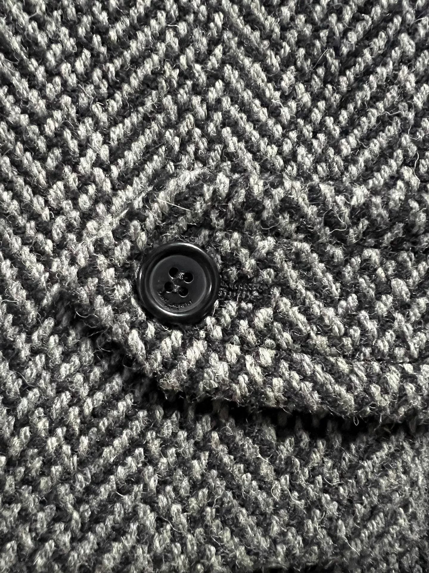 Saint Laurent Paris Saint Laurent Herringbone Wool Coat Size US L / EU 52-54 / 3 - 5 Thumbnail