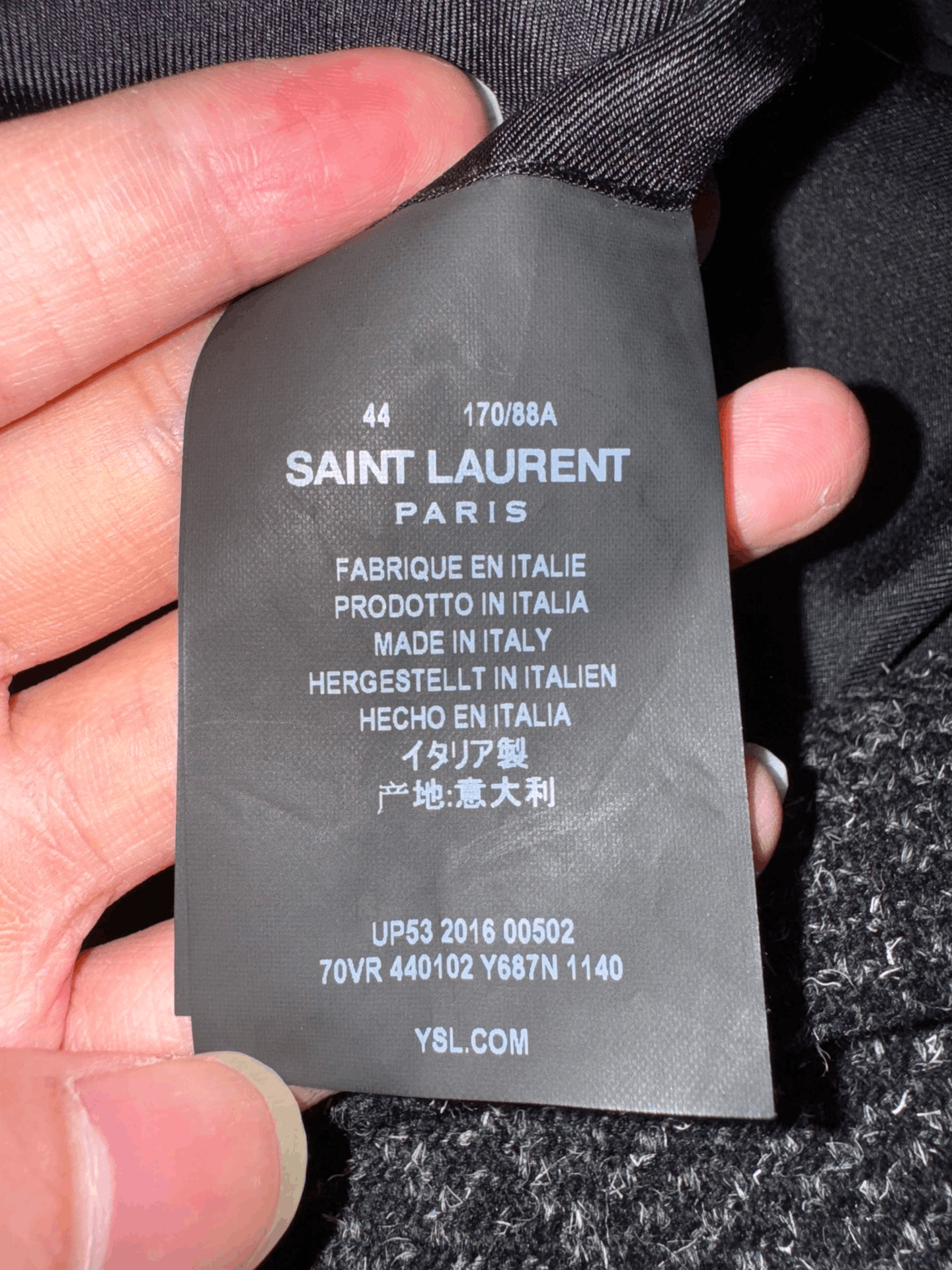 Saint Laurent Paris Saint Laurent 16FW Prince of Wales Blazer Size US S / EU 44-46 / 1 - 8 Thumbnail