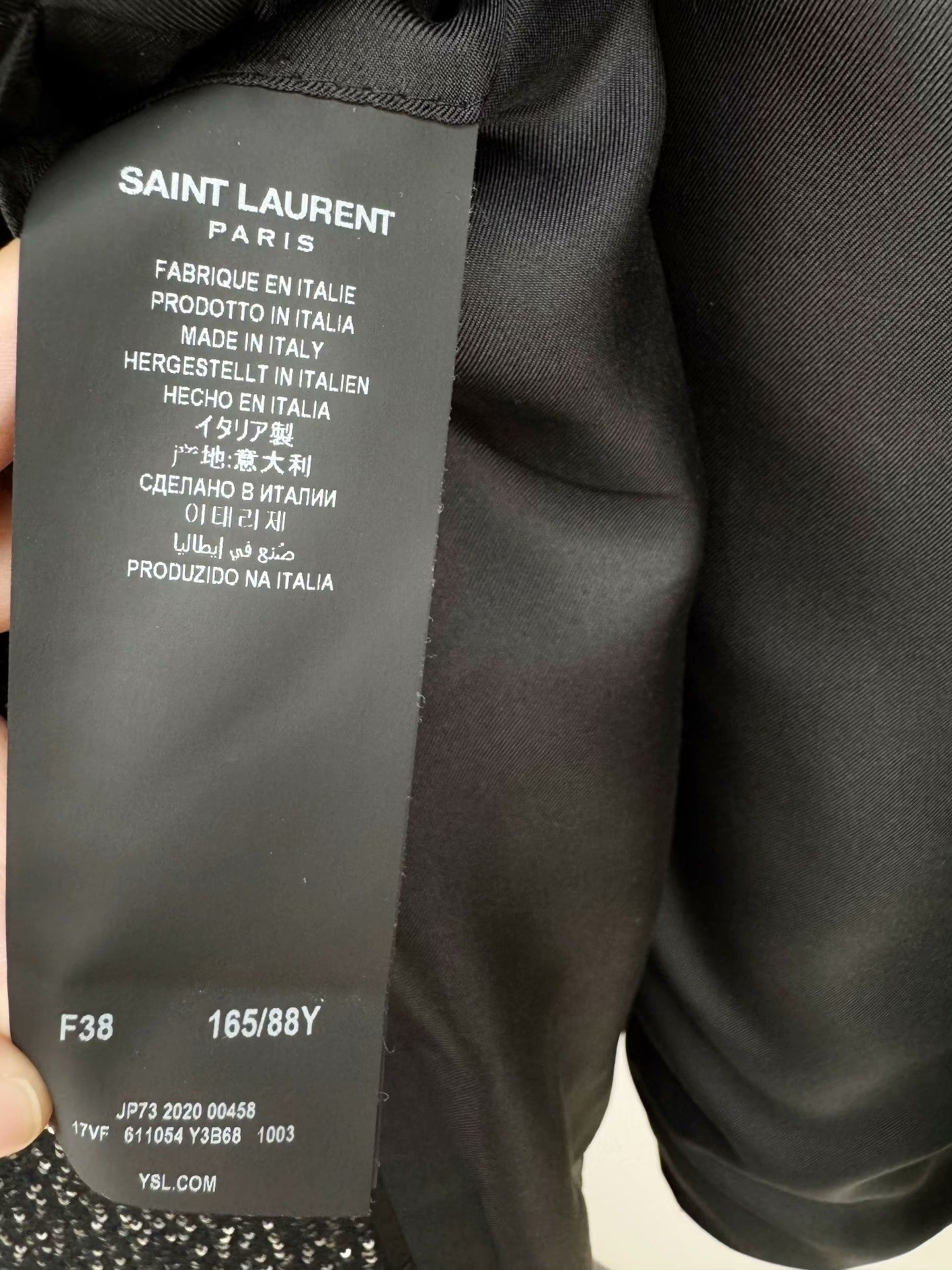 Saint Laurent Paris Saint Laurent Sequin Double-Breasted Blazer Size S / US 4 / IT 40 - 3 Thumbnail