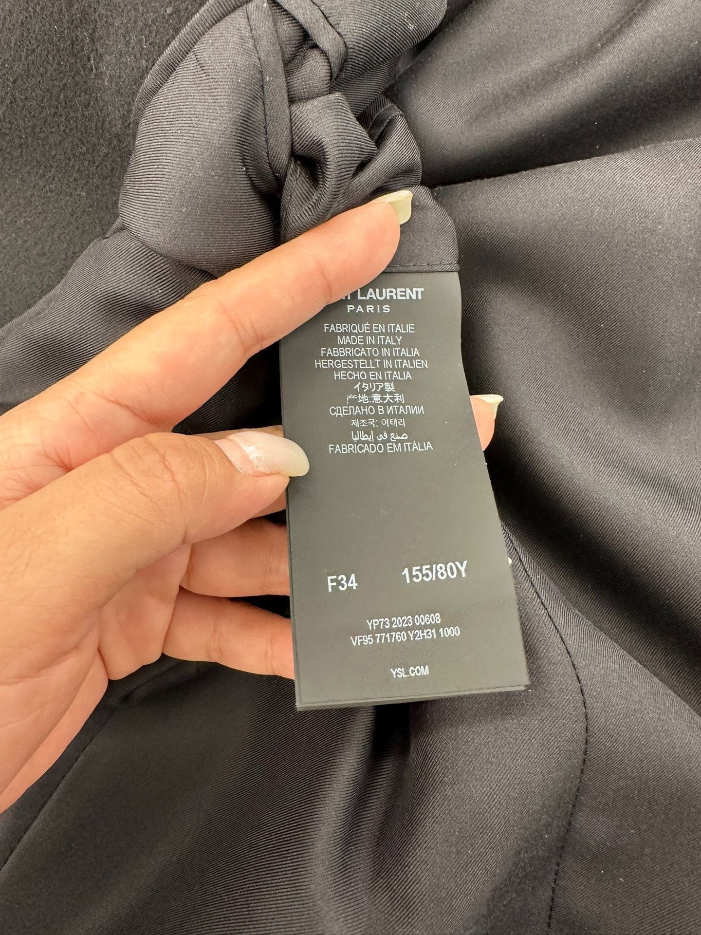 Saint Laurent Paris Saint Laurent Black Double-Breasted Blazer Size XXS / US 00 / IT 34 - 2 Thumbnail