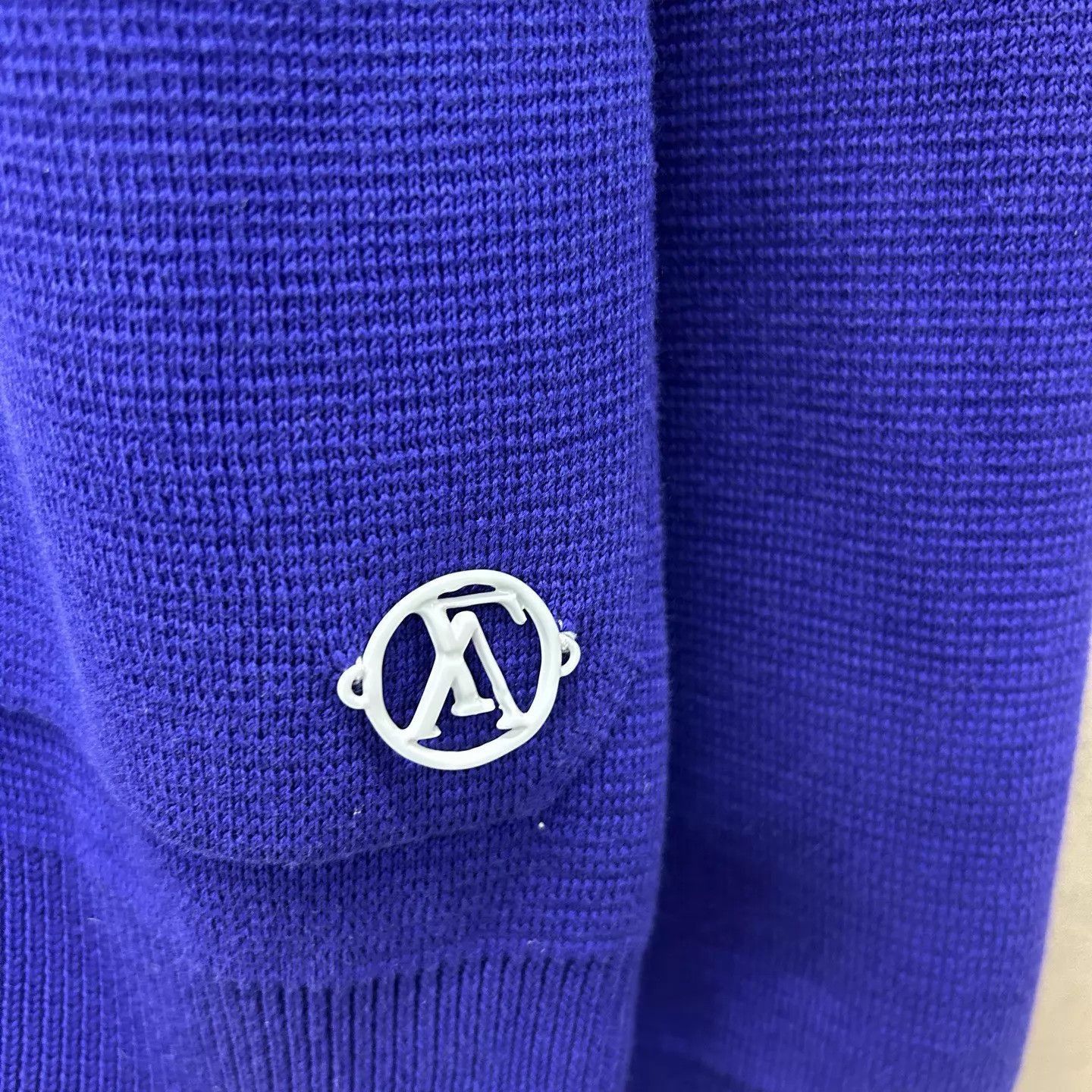 Louis Vuitton Blue V-Neck Button-Down Cardigan with Pockets Size US S / EU 44-46 / 1 - 3 Thumbnail