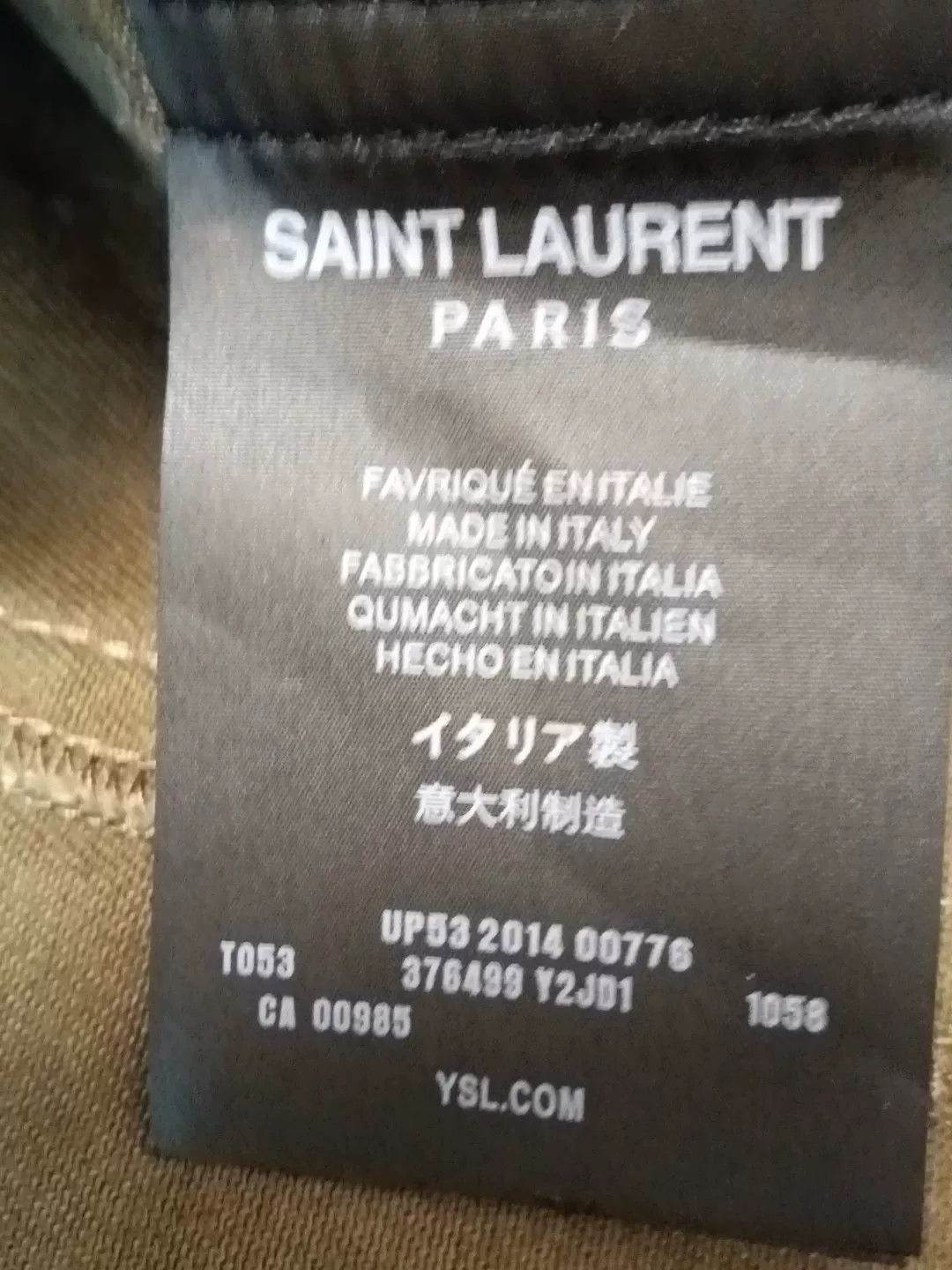 Saint Laurent Paris Saint Laurent 2015SS Safari Jacket Size US M / EU 48-50 / 2 - 3 Thumbnail