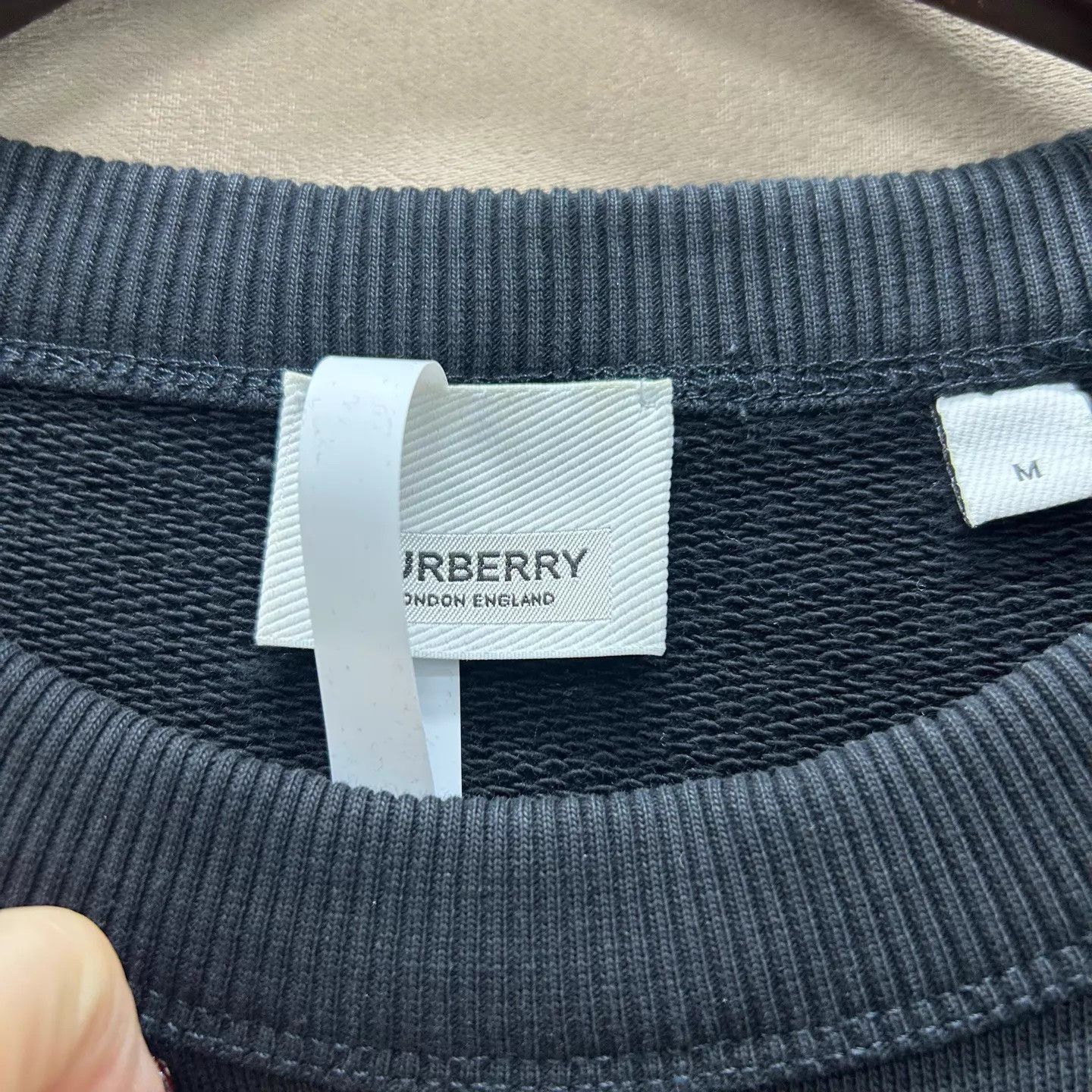 Burberry Black Long Sleeve Sweatshirt Size US M / EU 48-50 / 2 - 3 Thumbnail