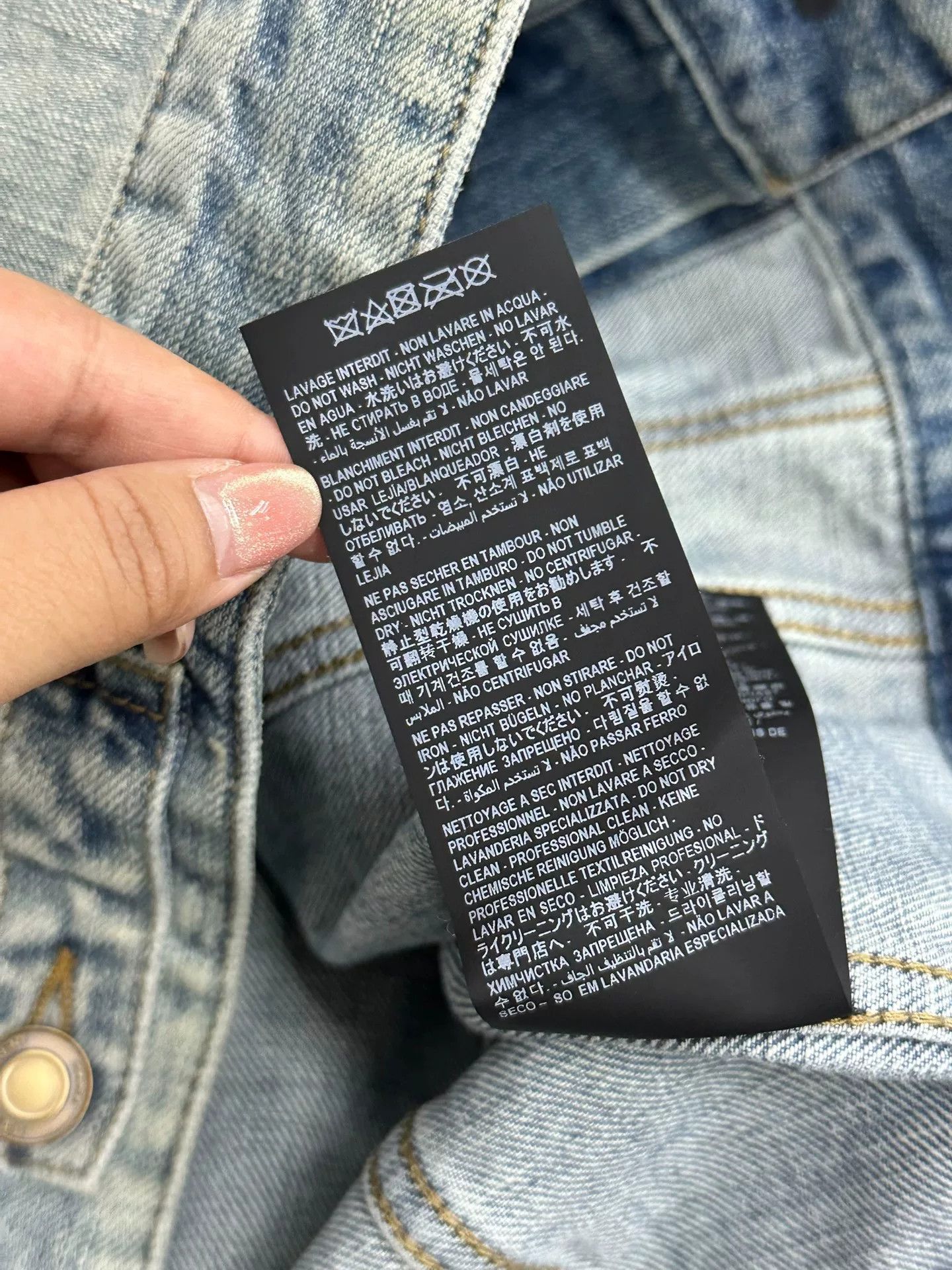 Saint Laurent Paris Saint Laurent Blue Denim Jacket w/Anchor Size M / US 6-8 / IT 42-44 - 8 Thumbnail