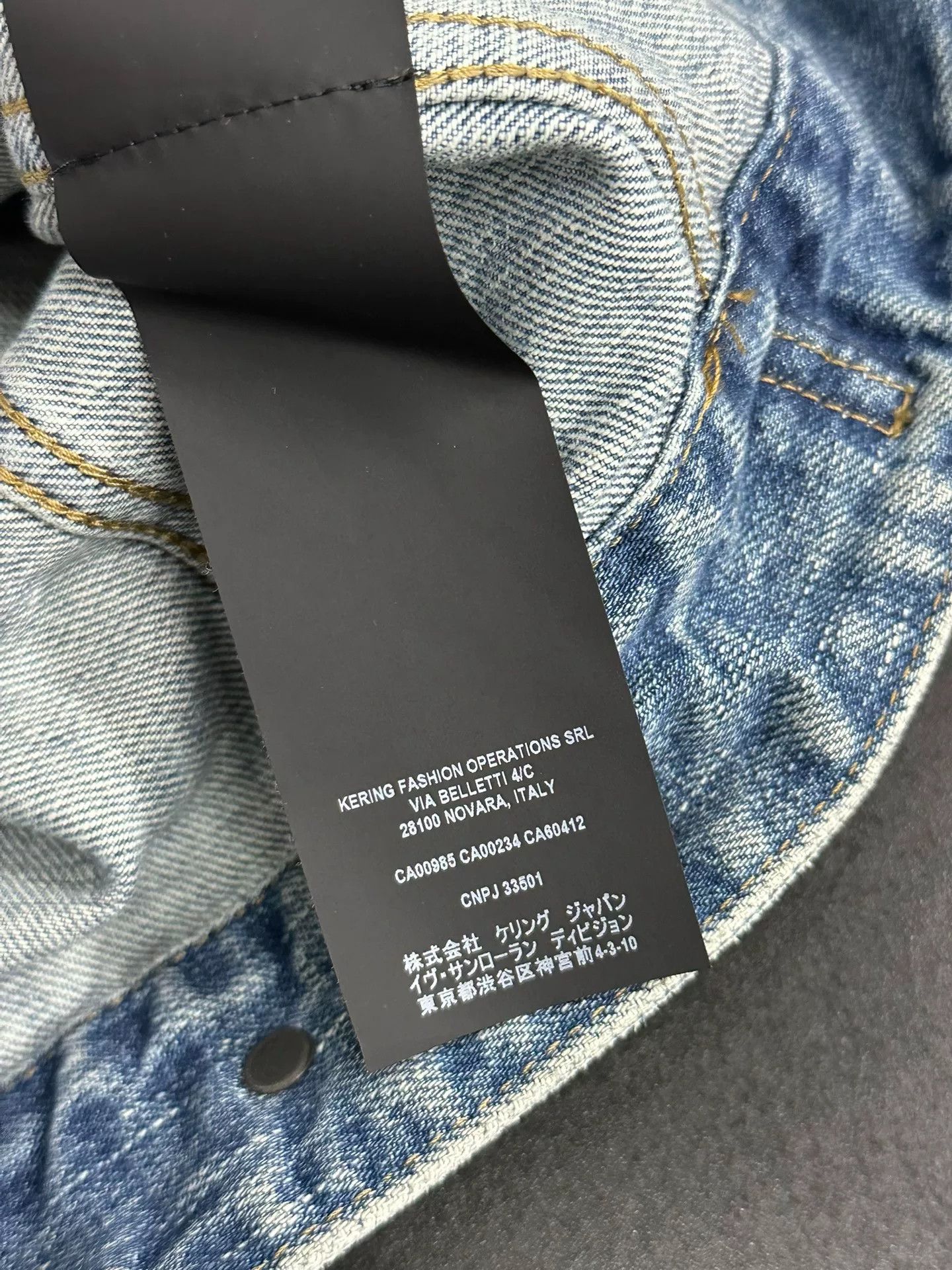 Saint Laurent Paris Saint Laurent Blue Denim Jacket w/Anchor Size M / US 6-8 / IT 42-44 - 7 Thumbnail