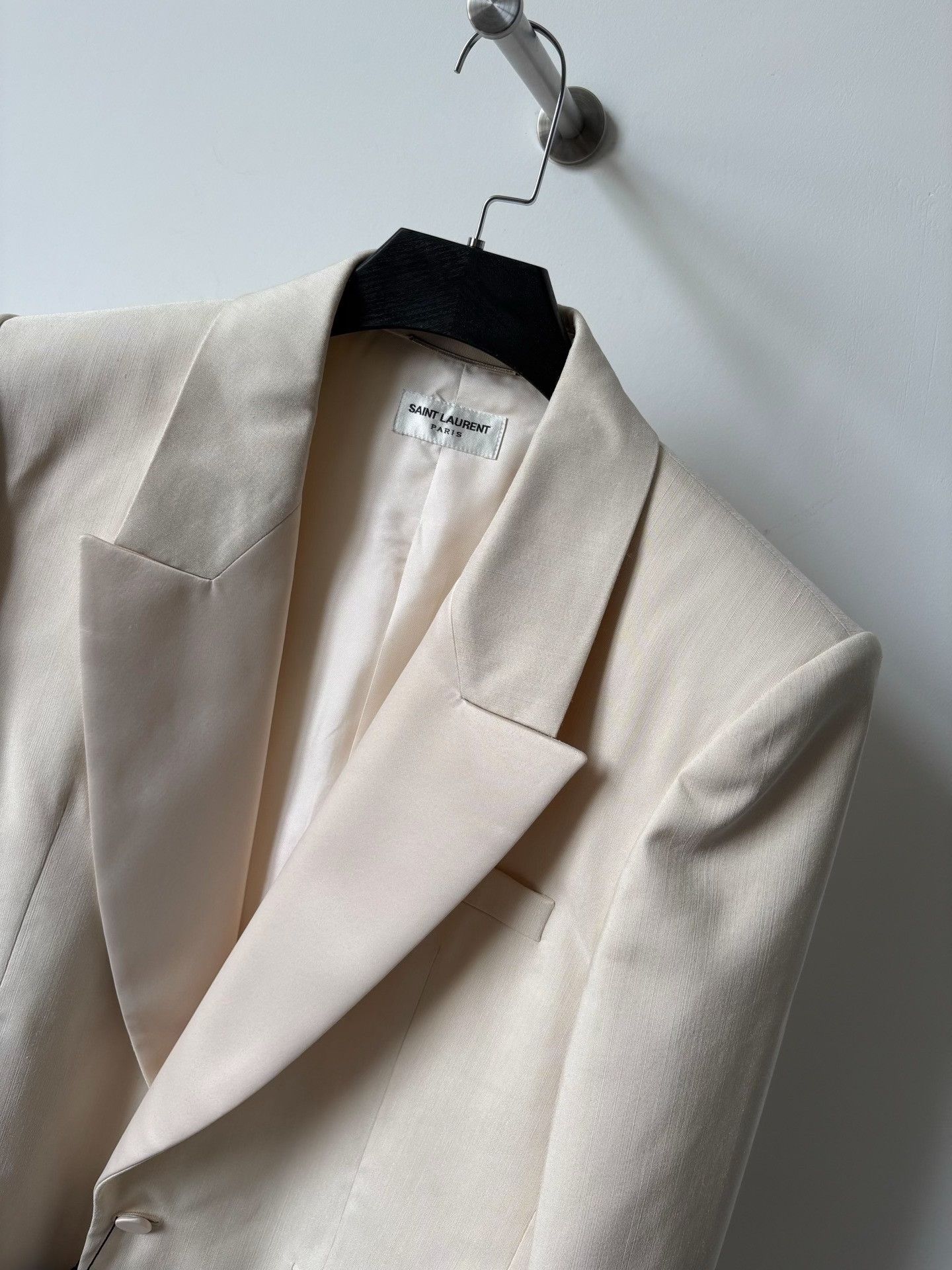 Saint Laurent Paris Saint Laurent Runway Padded Shoulder Blazer Size US M / EU 48-50 / 2 - 2 Thumbnail