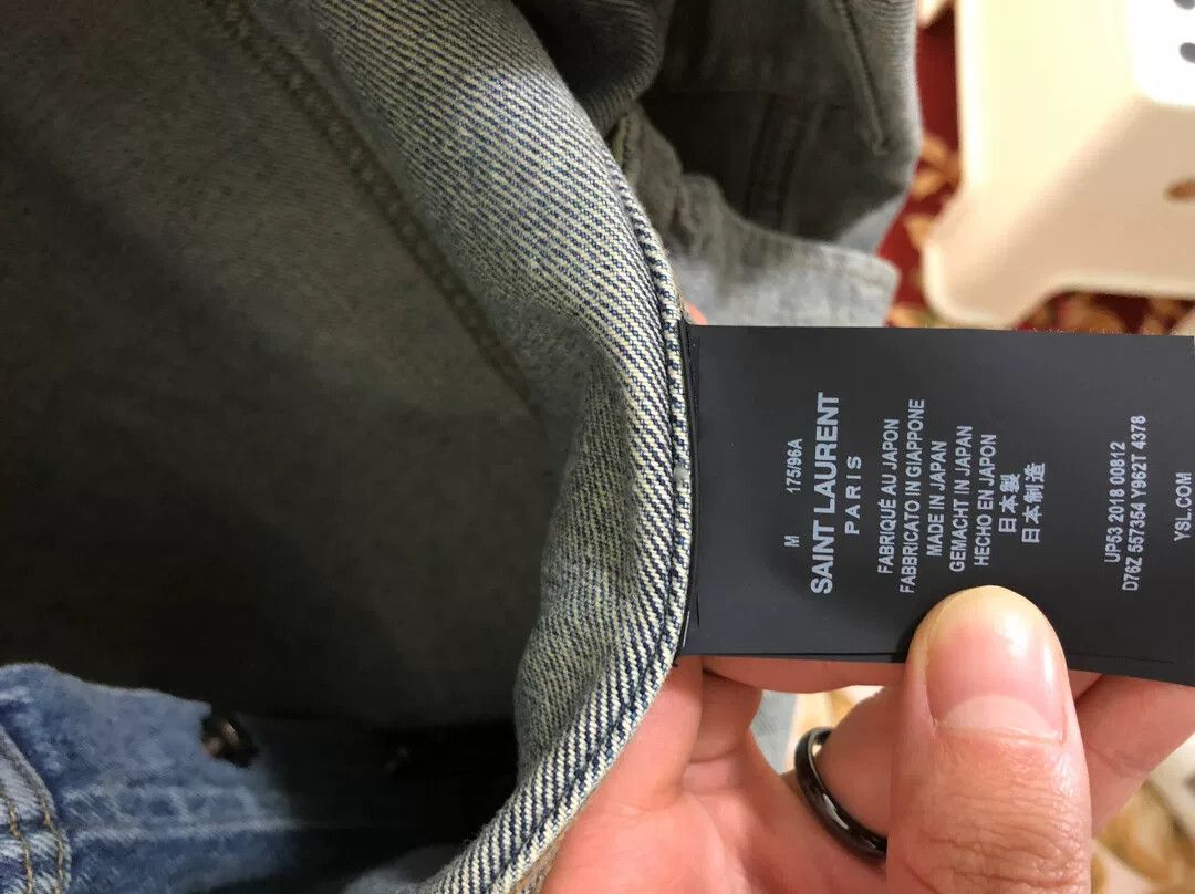 Saint Laurent Paris Saint Laurent Blue Denim Jacket Size US M / EU 48-50 / 2 - 7 Thumbnail
