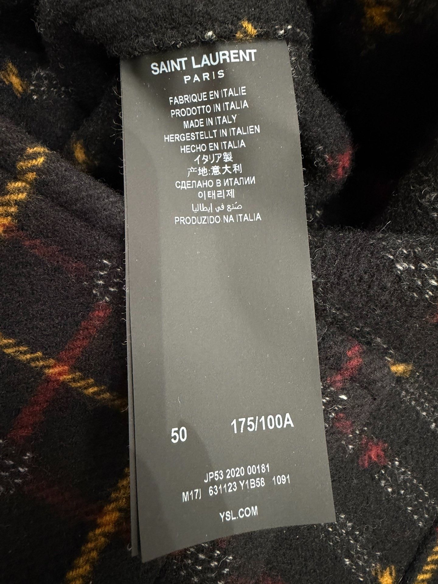 Saint Laurent Paris Saint Laurent 20FW Wool Check Duffle Coat Size US M / EU 48-50 / 2 - 5 Thumbnail