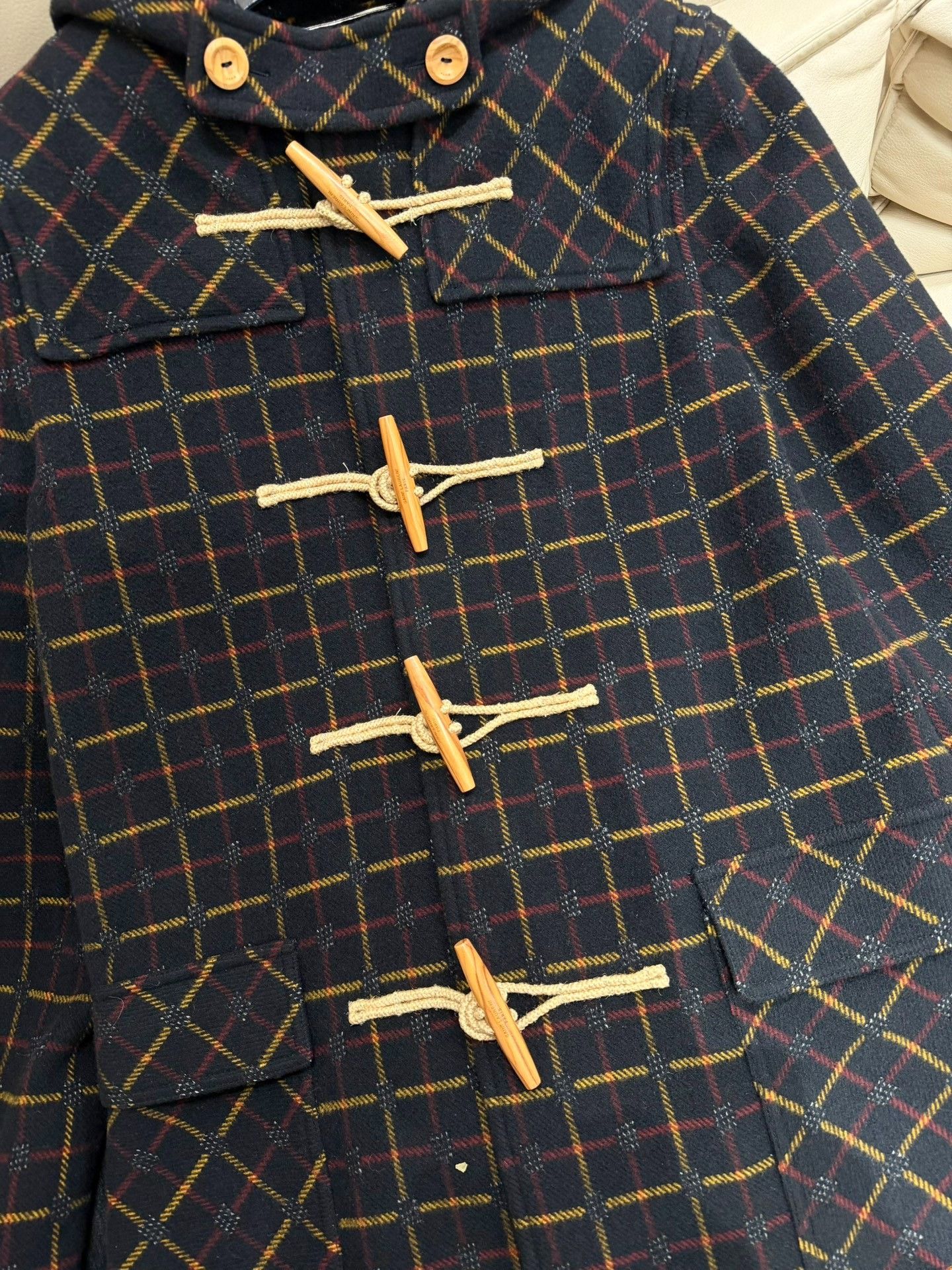 Saint Laurent Paris Saint Laurent 20FW Wool Check Duffle Coat Size US M / EU 48-50 / 2 - 4 Thumbnail