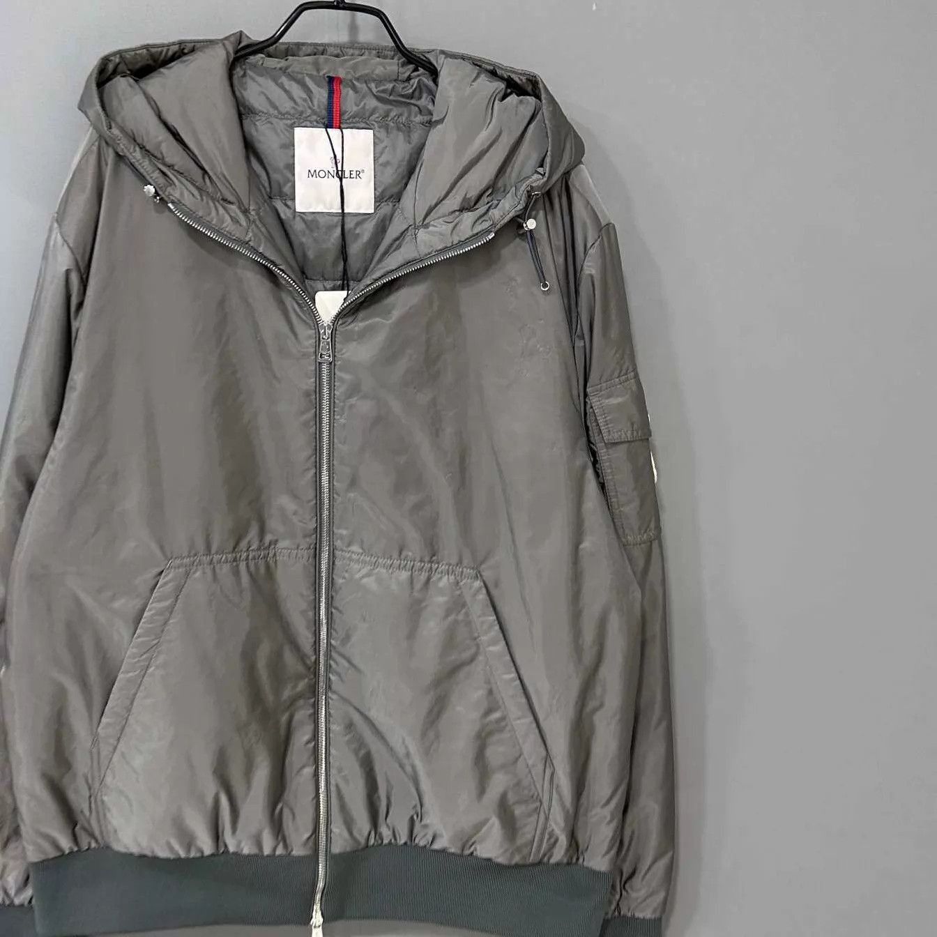 Moncler Gray XL Hooded Light Jacket Size US XL / EU 56 / 4 - 2 Thumbnail