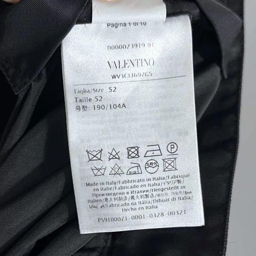 Valentino Black Hooded Zip-Up Jacket Size L Size US L / EU 52-54 / 3 - 4 Thumbnail