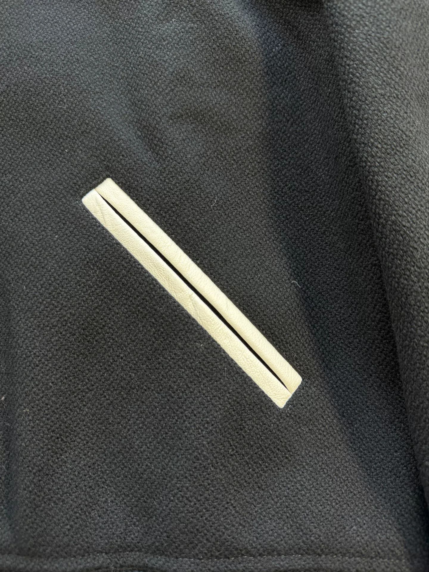 Saint Laurent Paris Saint Laurent Black White Leather Sleeve Jacket Size US M / EU 48-50 / 2 - 7 Thumbnail
