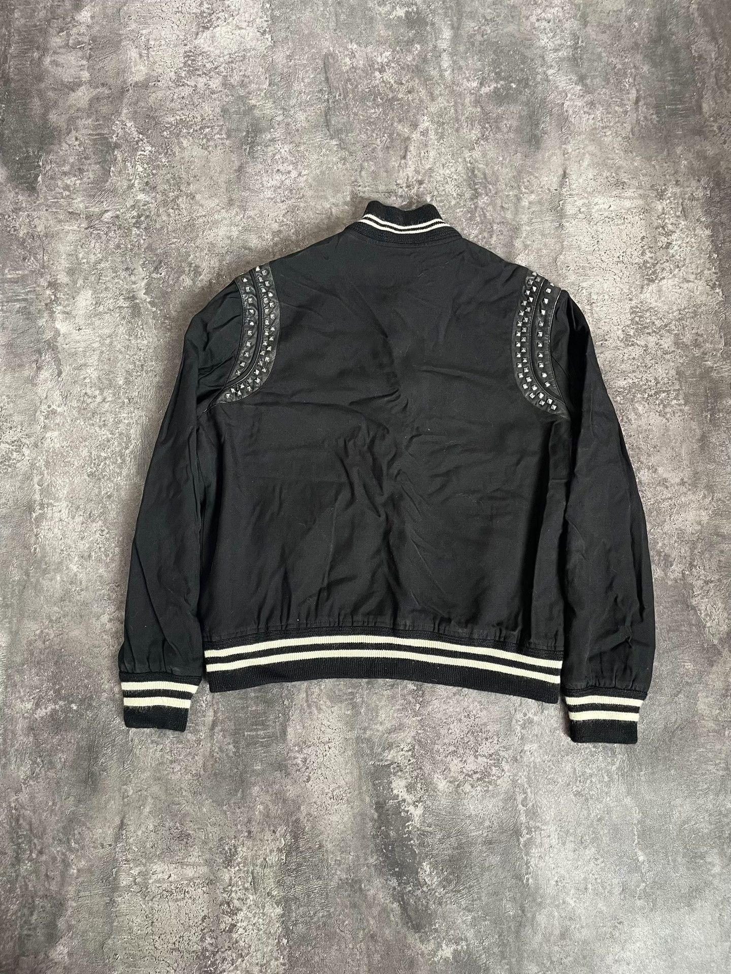 Saint Laurent Paris Saint Laurent Studded Varsity Bomber Jacket Size US L / EU 52-54 / 3 - 2 Thumbnail