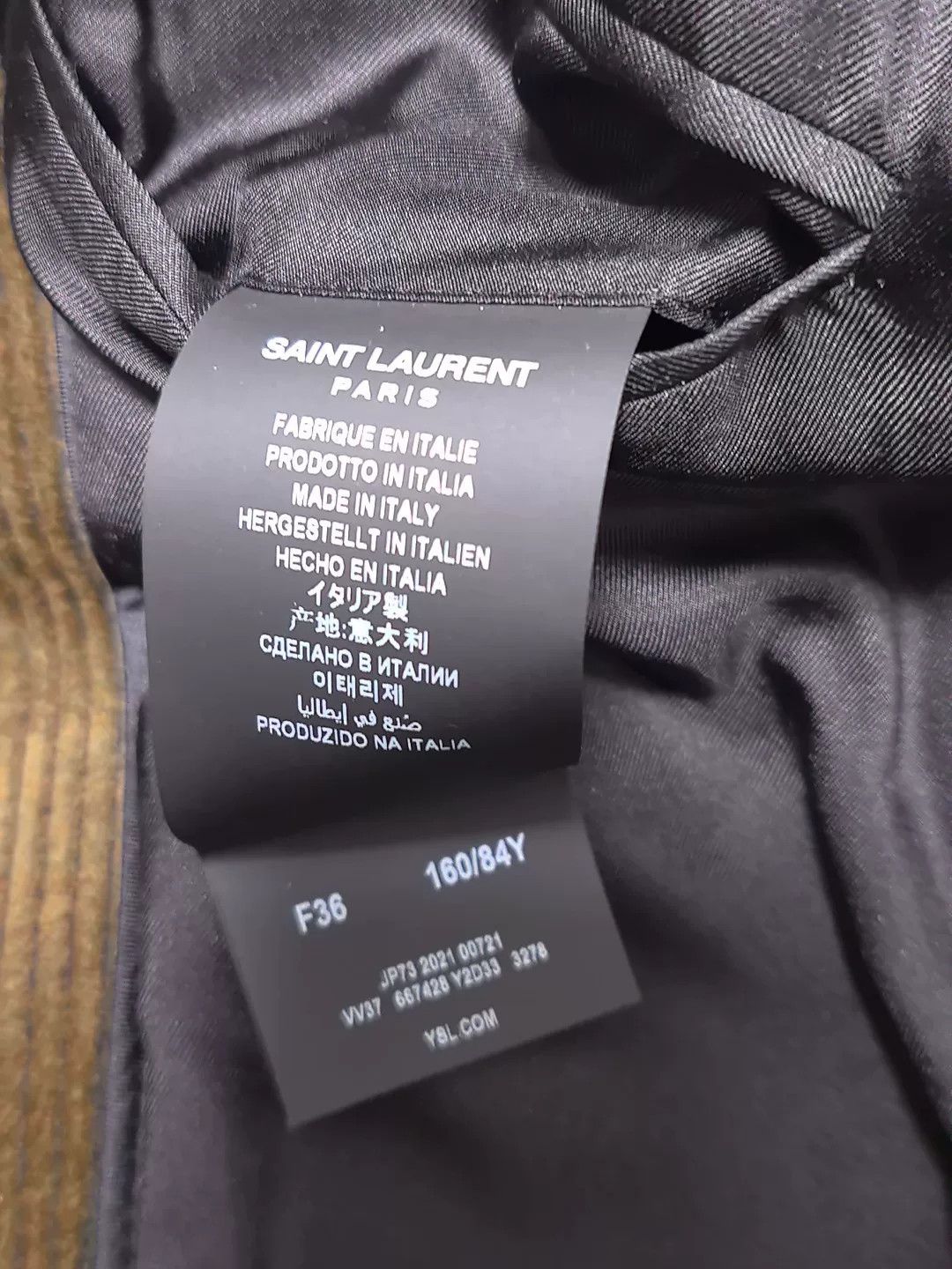 Saint Laurent Paris Saint Laurent Corduroy Blazer Size XS / US 0-2 / IT 36-38 - 7 Thumbnail