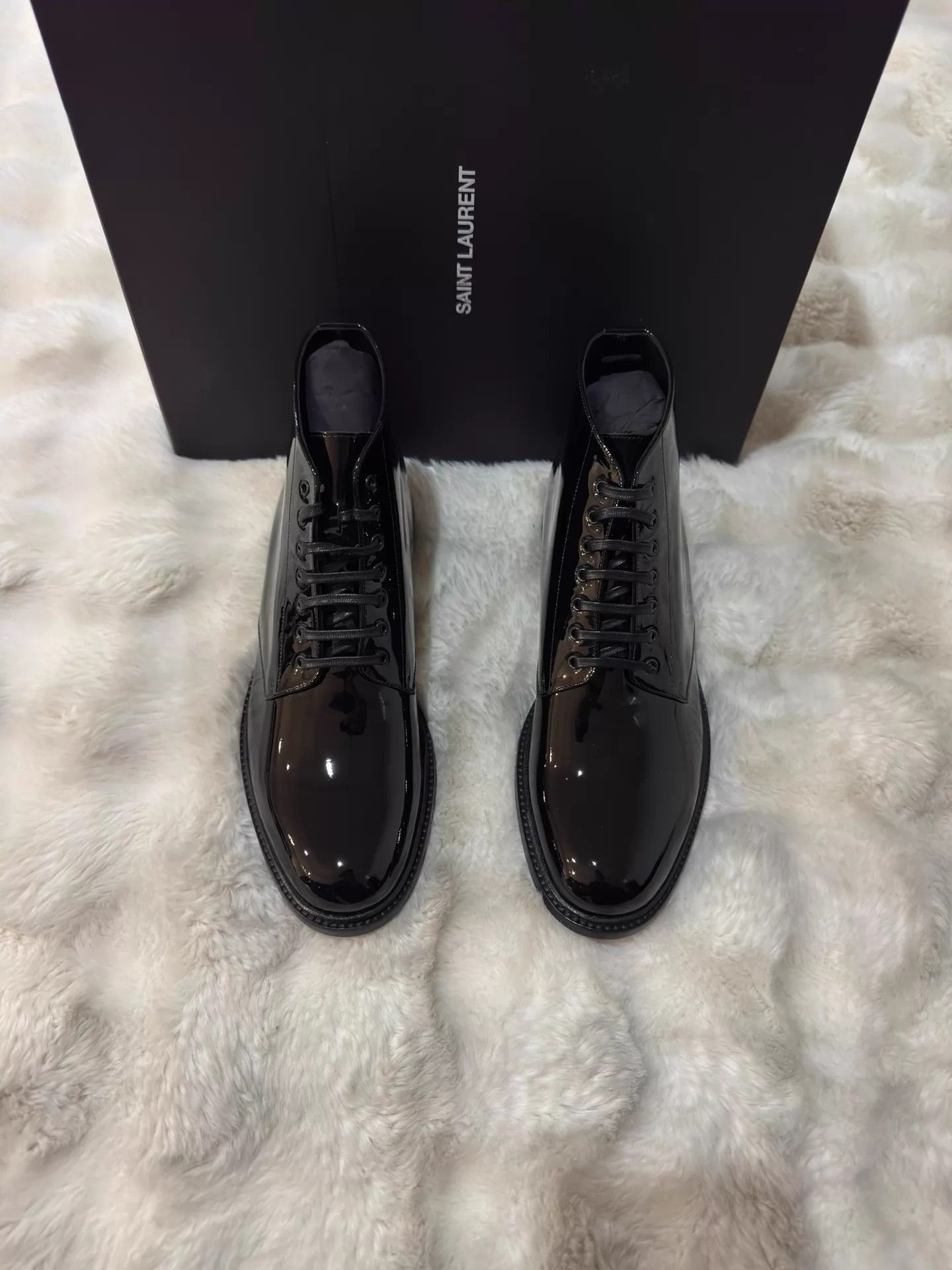 Saint Laurent Paris Black Ankle Boots Size 8.5 Size US 8.5 / EU 41-42 - 4 Thumbnail