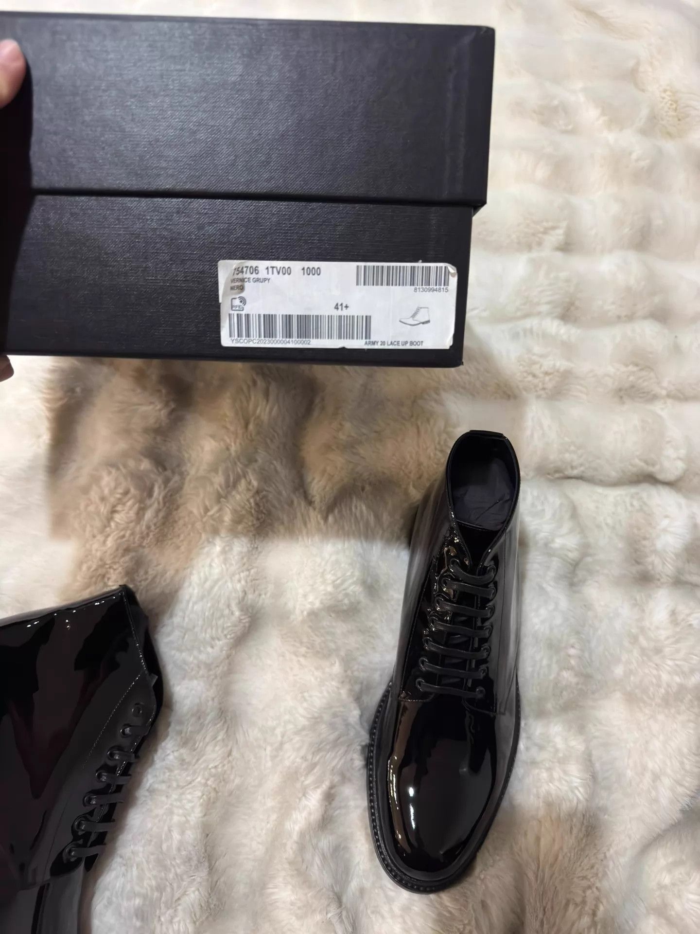 Saint Laurent Paris Black Ankle Boots Size 8.5 Size US 8.5 / EU 41-42 - 8 Thumbnail