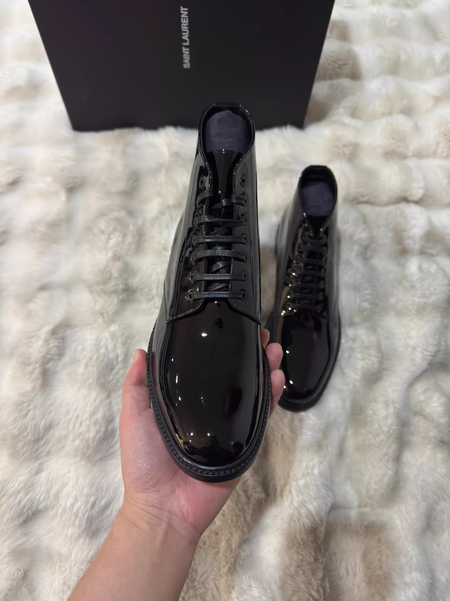 Saint Laurent Paris Black Ankle Boots Size 8.5 Size US 8.5 / EU 41-42 - 7 Thumbnail