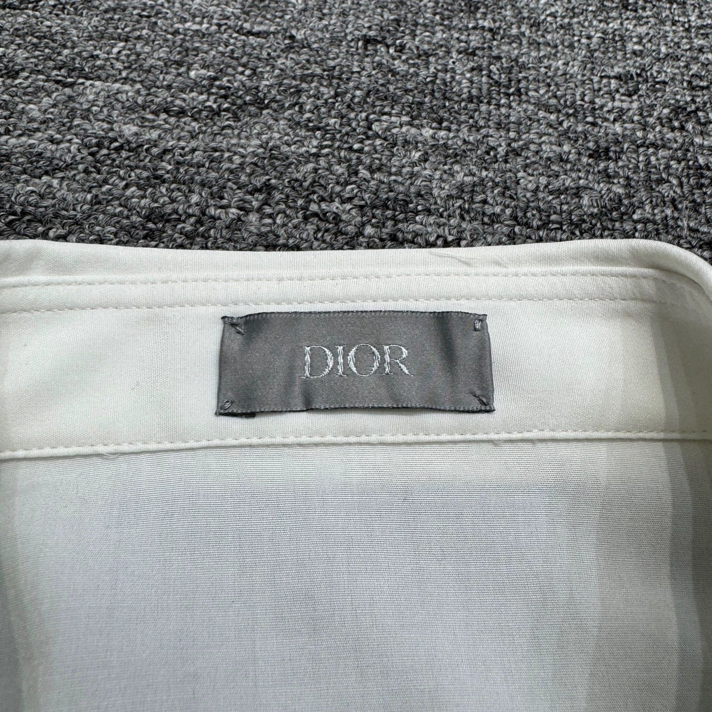 Dior White Long Sleeve Button-Up Shirt Size US M / EU 48-50 / 2 - 2 Thumbnail