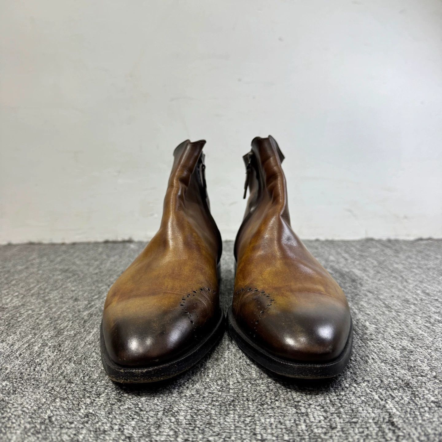 Berluti Brown Leather Ankle Boots Size 7.5 Size US 7.5 / EU 40-41 - 2 Thumbnail