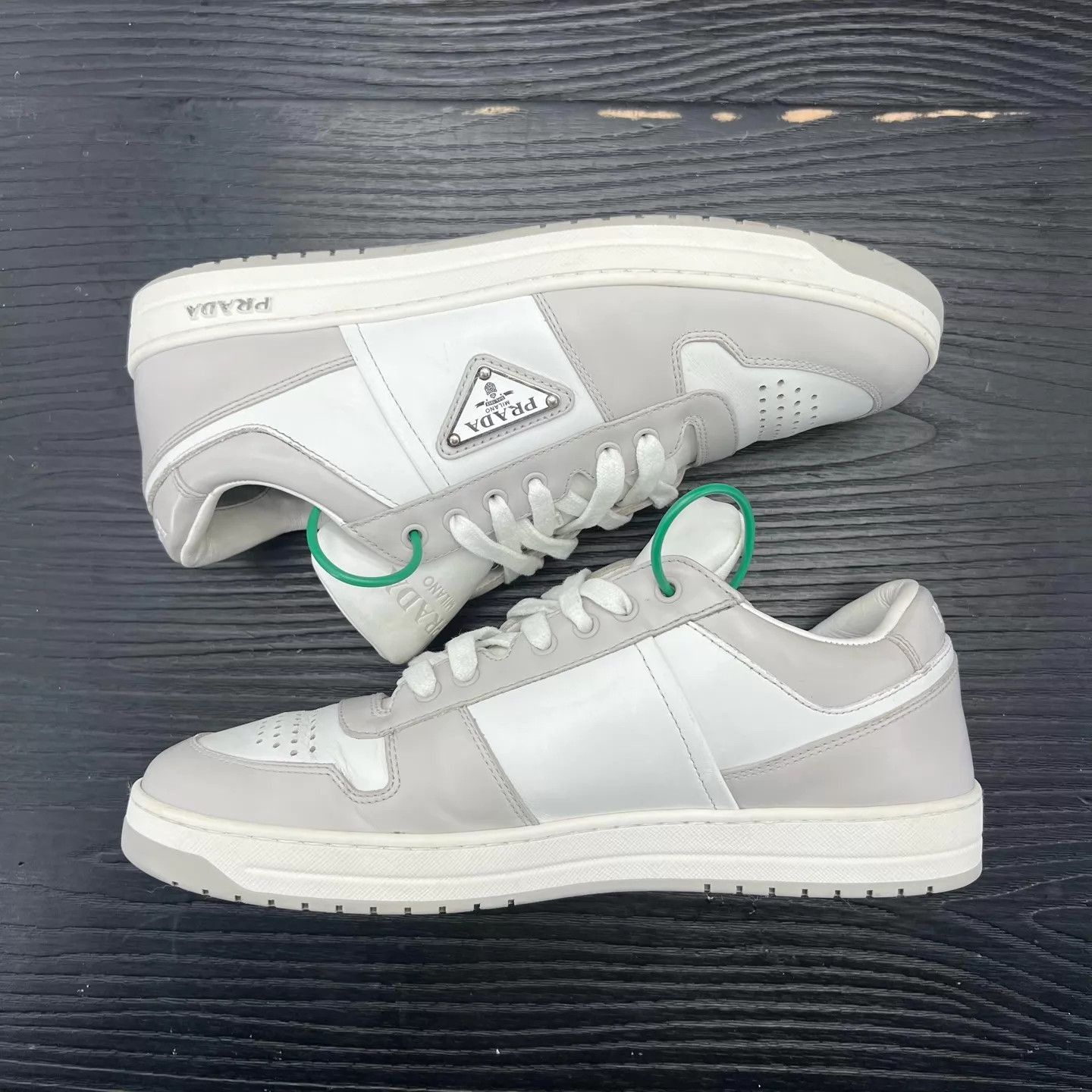 Prada Gray Low-Top Sneakers Size 8.5 Size US 8.5 / EU 41-42 - 2 Thumbnail