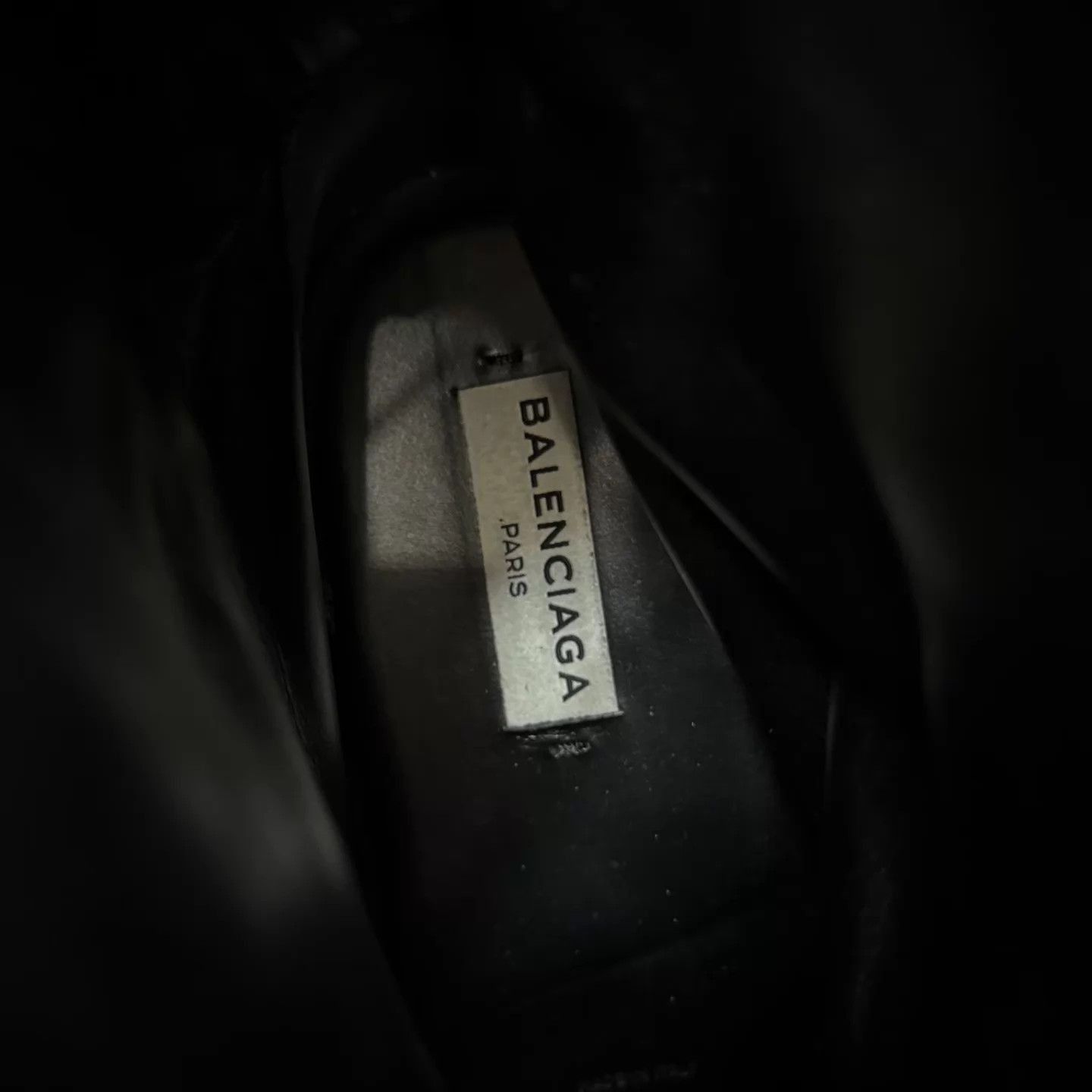 Balenciaga Black Leather Ankle Boots with Lug Sole Size US 9 / EU 42 - 8 Thumbnail