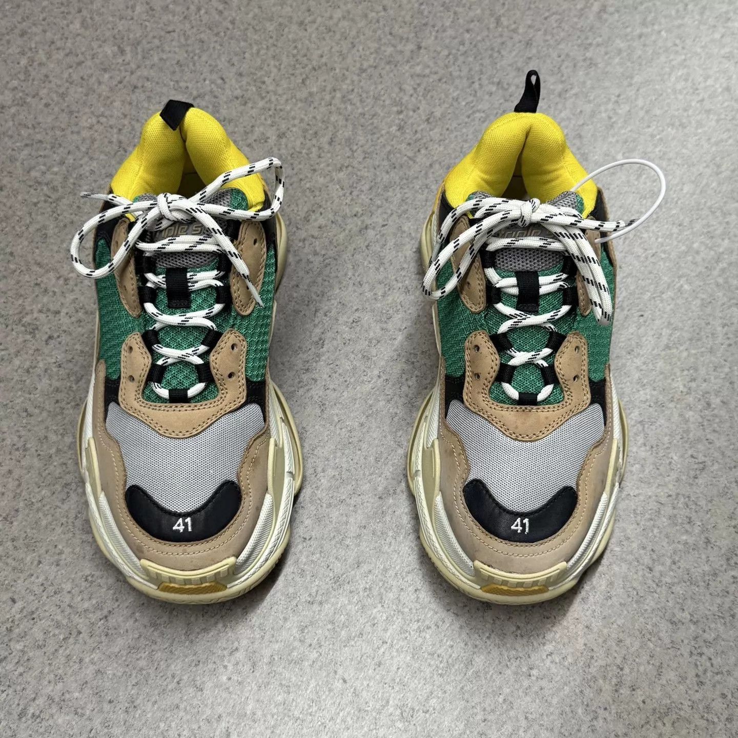 Balenciaga Multi-Color Chunky Low-Top Sneakers Size 8 Size US 8 / EU 41 - 2 Thumbnail
