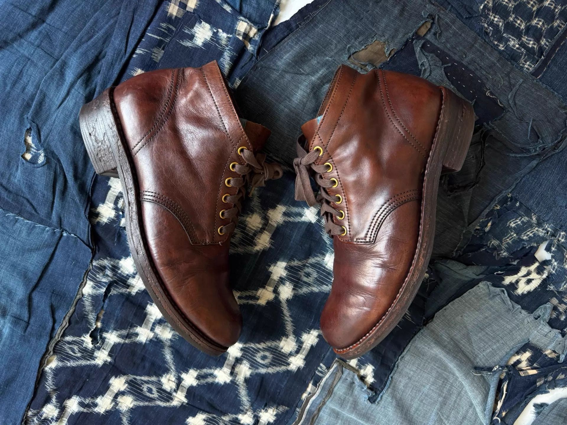 Visvim Brown Leather Lace-Up Boots Size 10.5 Size US 10.5 / EU 43-44 - 3 Thumbnail