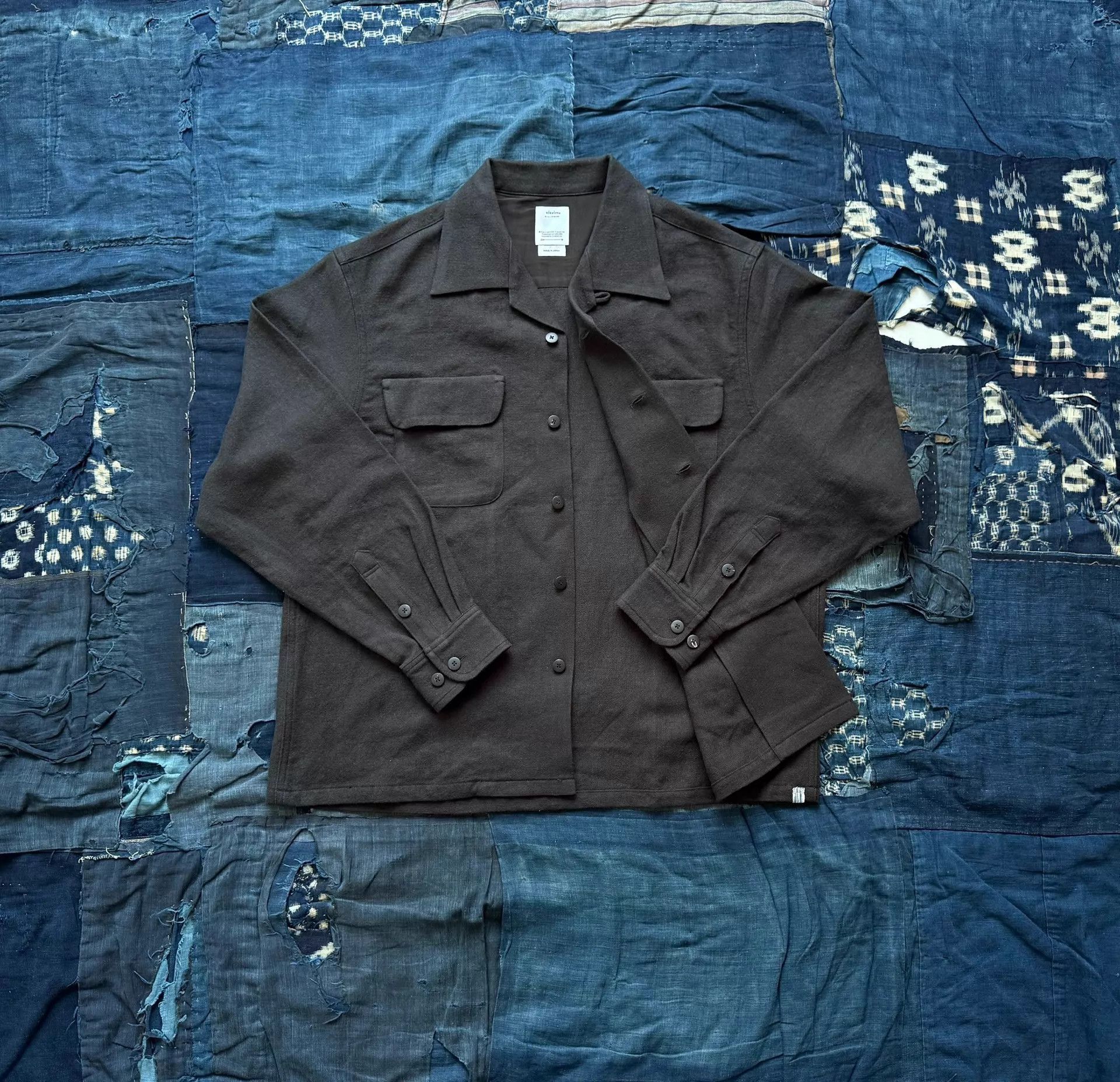 Visvim Black Button-Up Shirt with Chest Pockets Size M Size US M / EU 48-50 / 2 - 2 Thumbnail