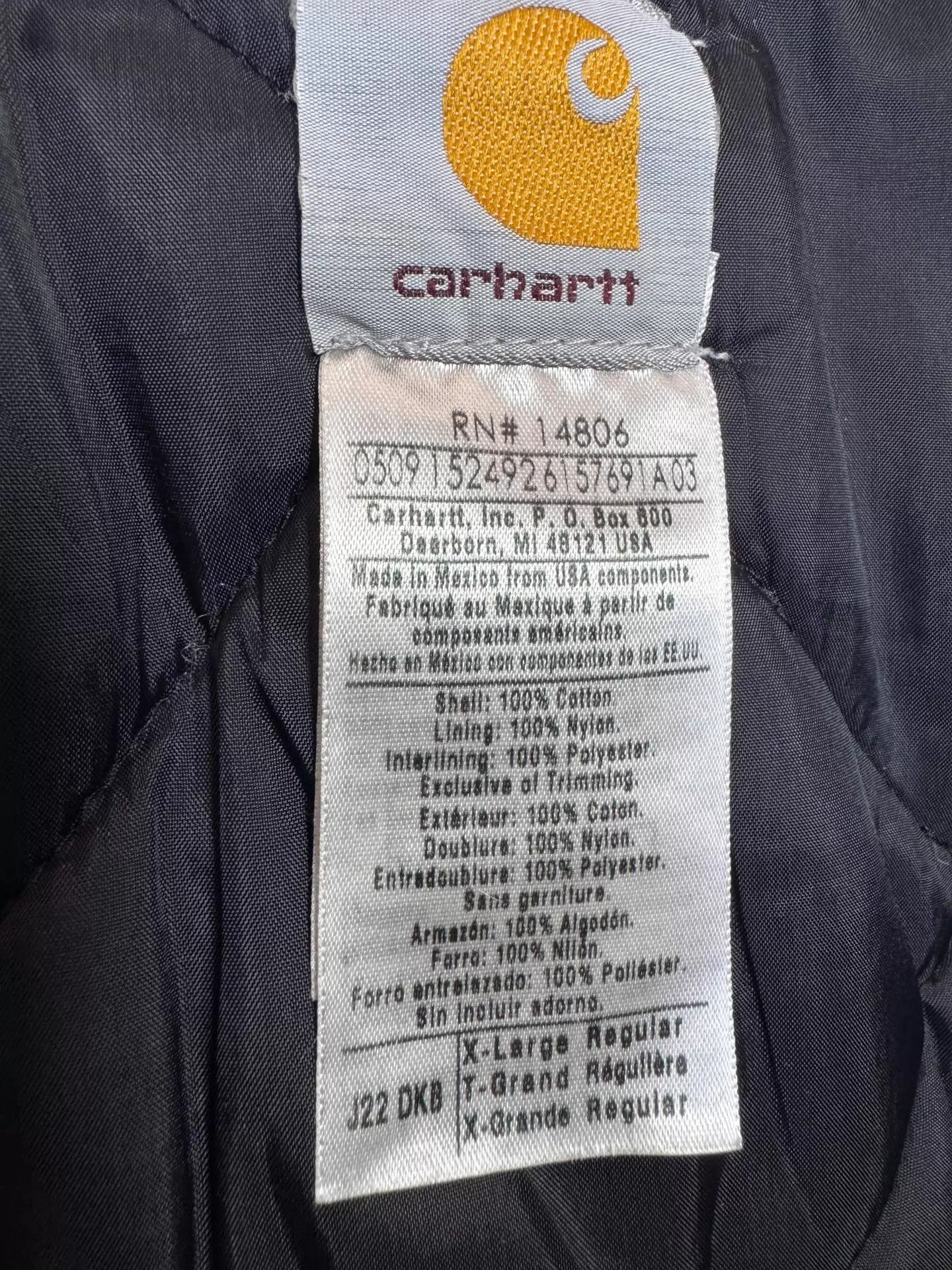 Carhartt Brown Insulated Work Jacket - XL Size US XL / EU 56 / 4 - 9 Thumbnail