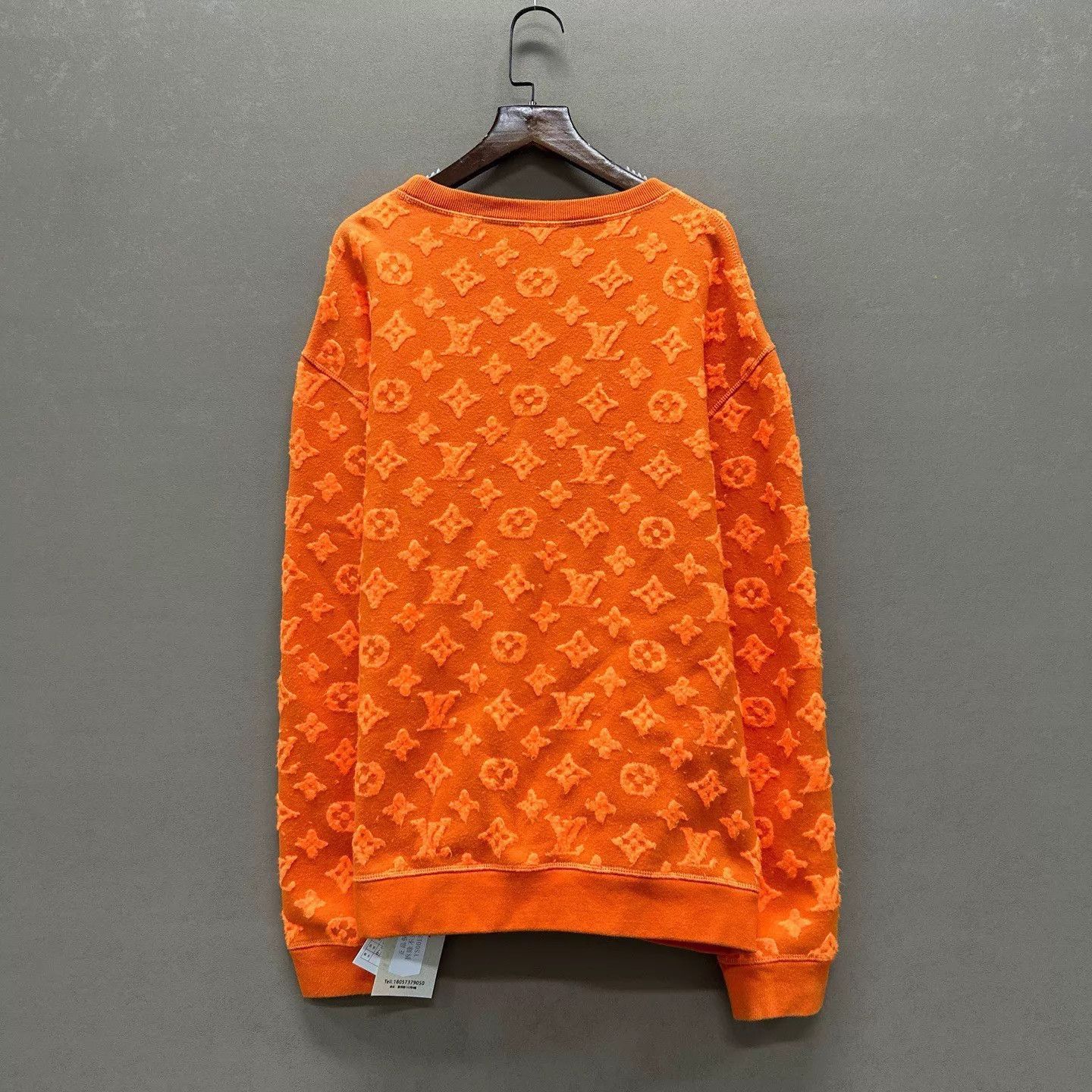 Louis Vuitton Orange Patterned Long Sleeve Sweatshirt Size US M / EU 48-50 / 2 - 2 Thumbnail