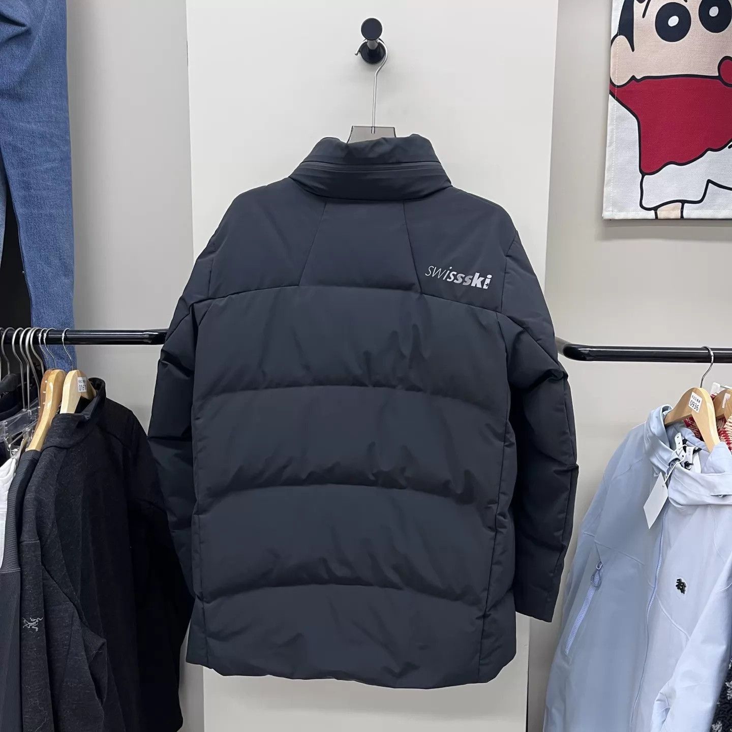 Descente Black Puffer Jacket with Logo Details Size US L / EU 52-54 / 3 - 2 Thumbnail
