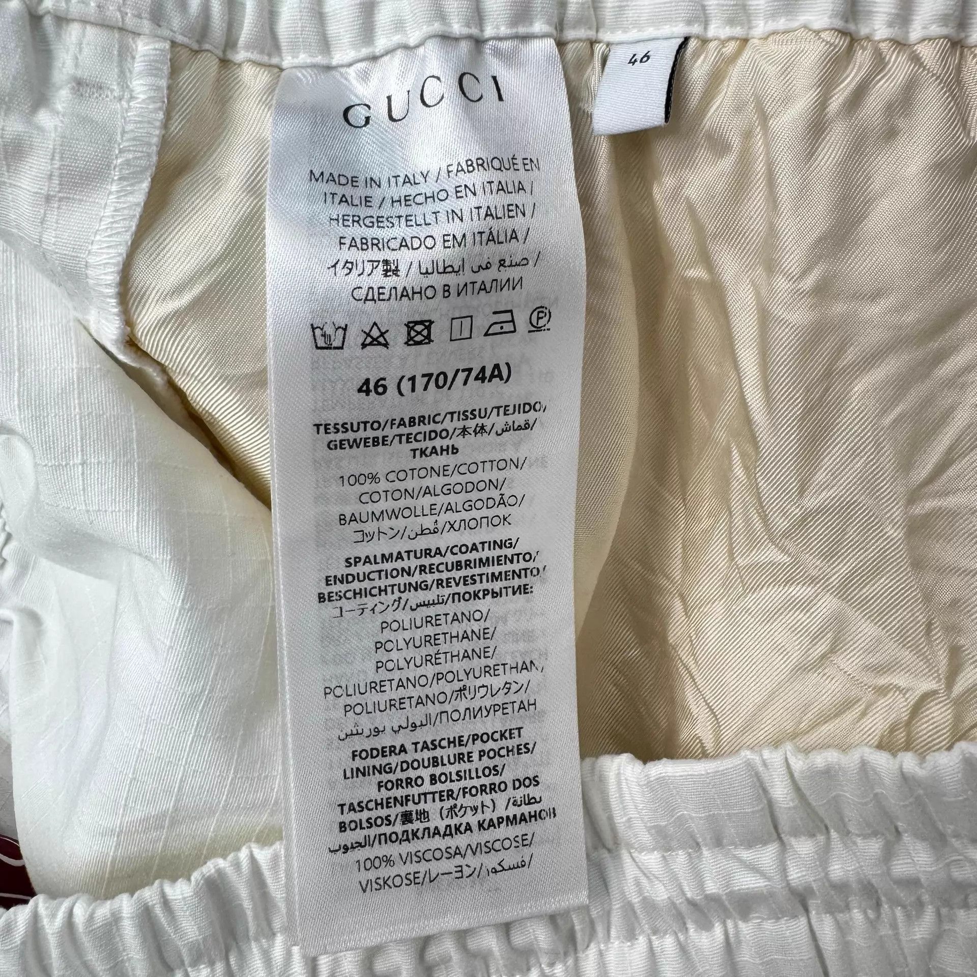 Gucci White Shorts with Striped Pocket Detail Size US 30 / EU 46 - 6 Thumbnail