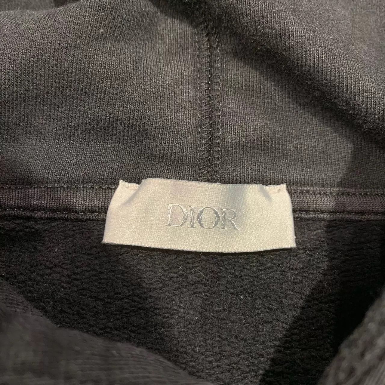 Dior Black Logo Print Hoodie with Hood and Front Pocket Size US M / EU 48-50 / 2 - 4 Thumbnail