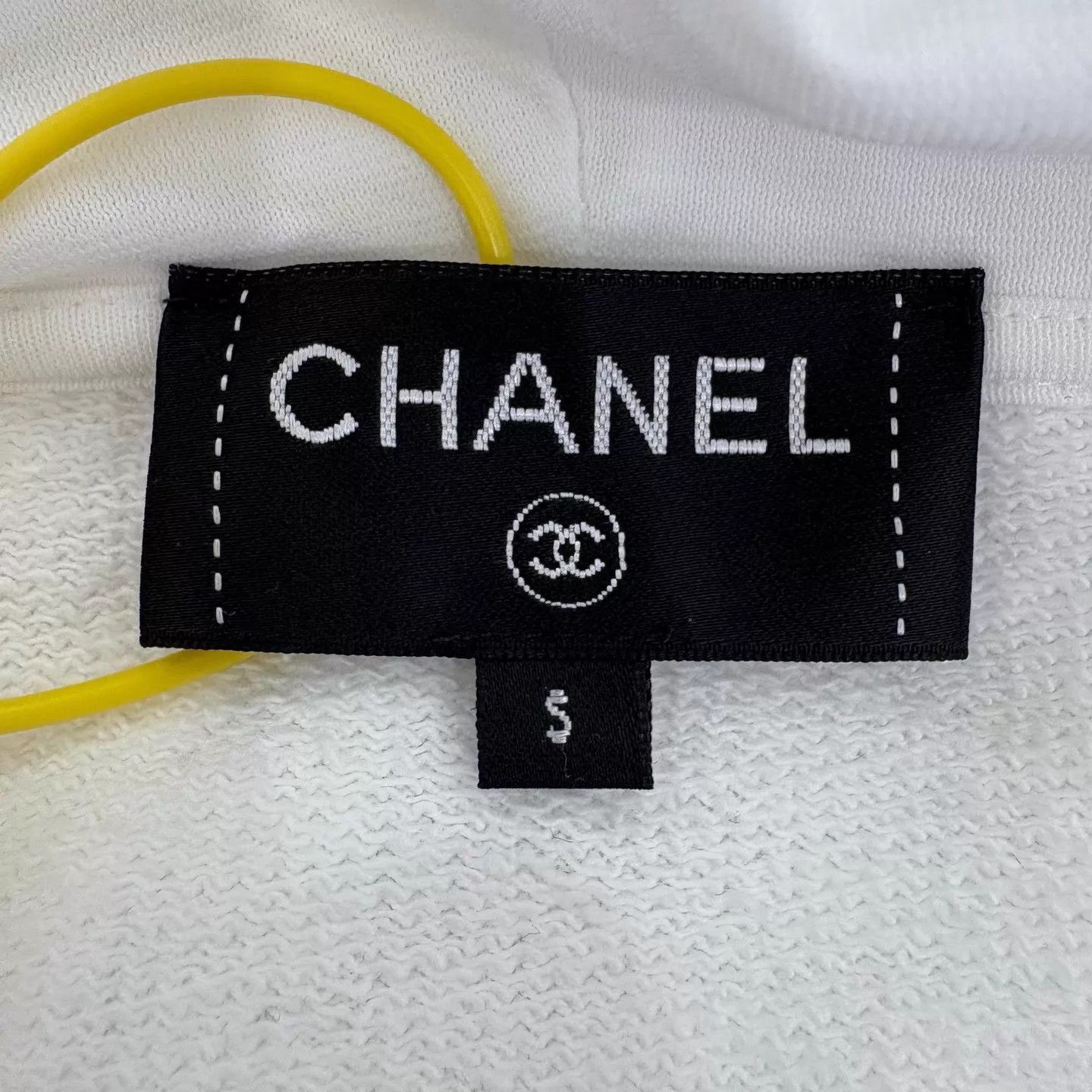 Chanel White Zip-Up Hoodie with Drawstring - Size S Size US S / EU 44-46 / 1 - 3 Thumbnail