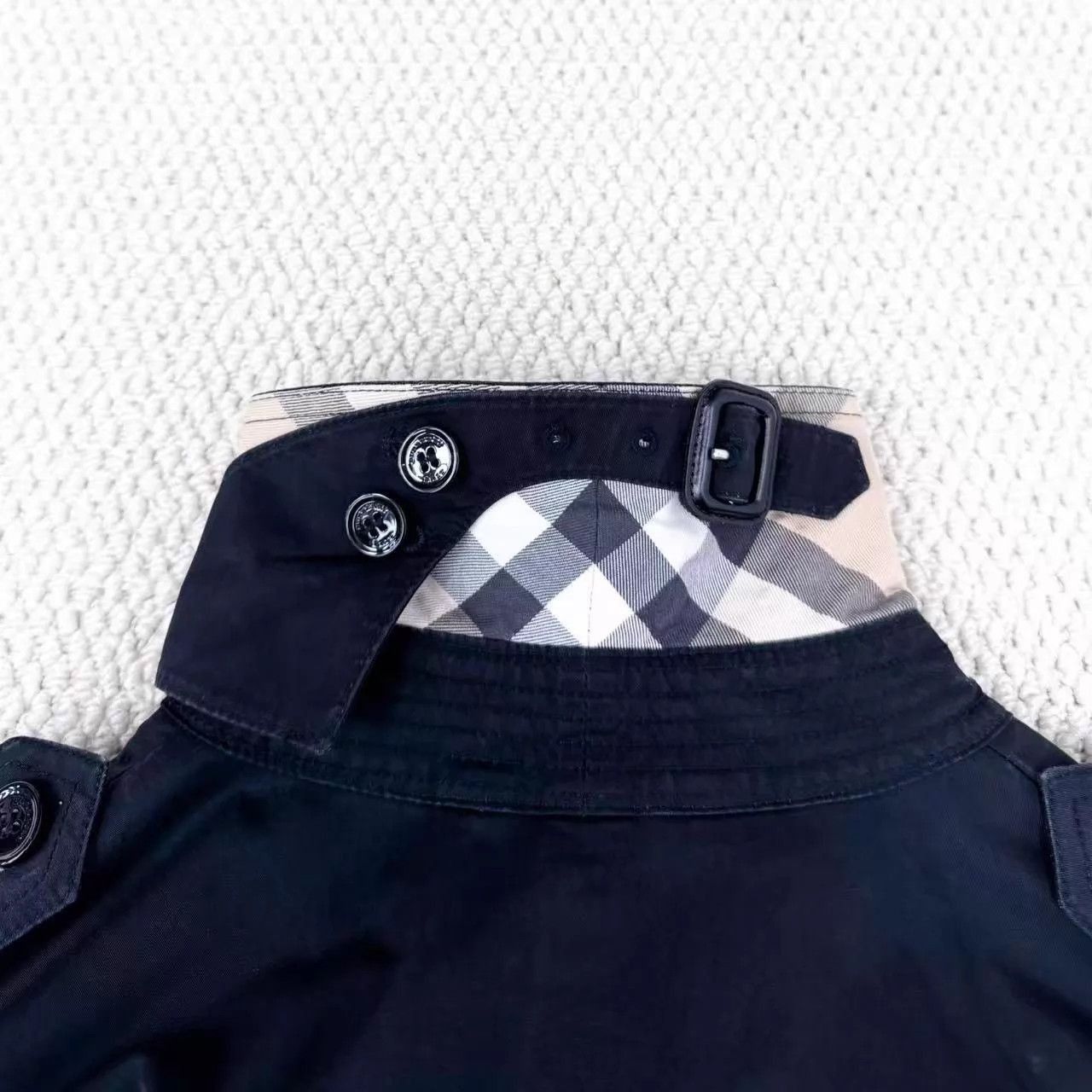 Burberry Black Trench Coat with Double Breasted Design Size US L / EU 52-54 / 3 - 4 Thumbnail