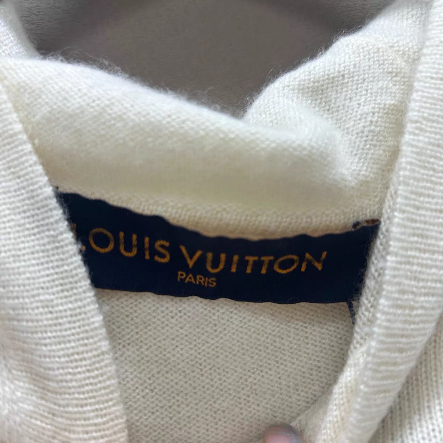 Louis Vuitton White Oversized Hooded Sweatshirt Size US L / EU 52-54 / 3 - 3 Thumbnail