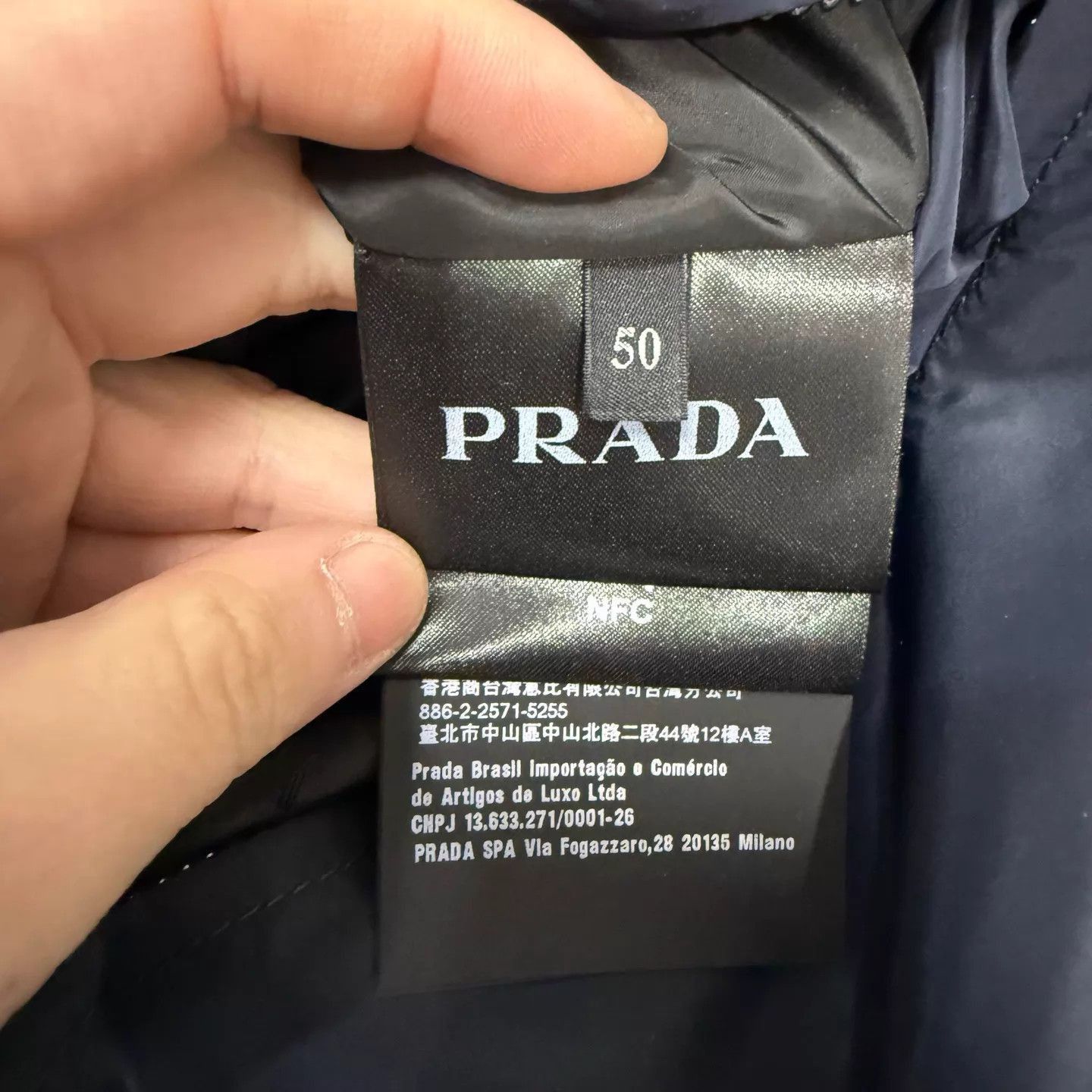 Prada Blue Lightweight Zip-Front Jacket Size M Size US M / EU 48-50 / 2 - 4 Thumbnail