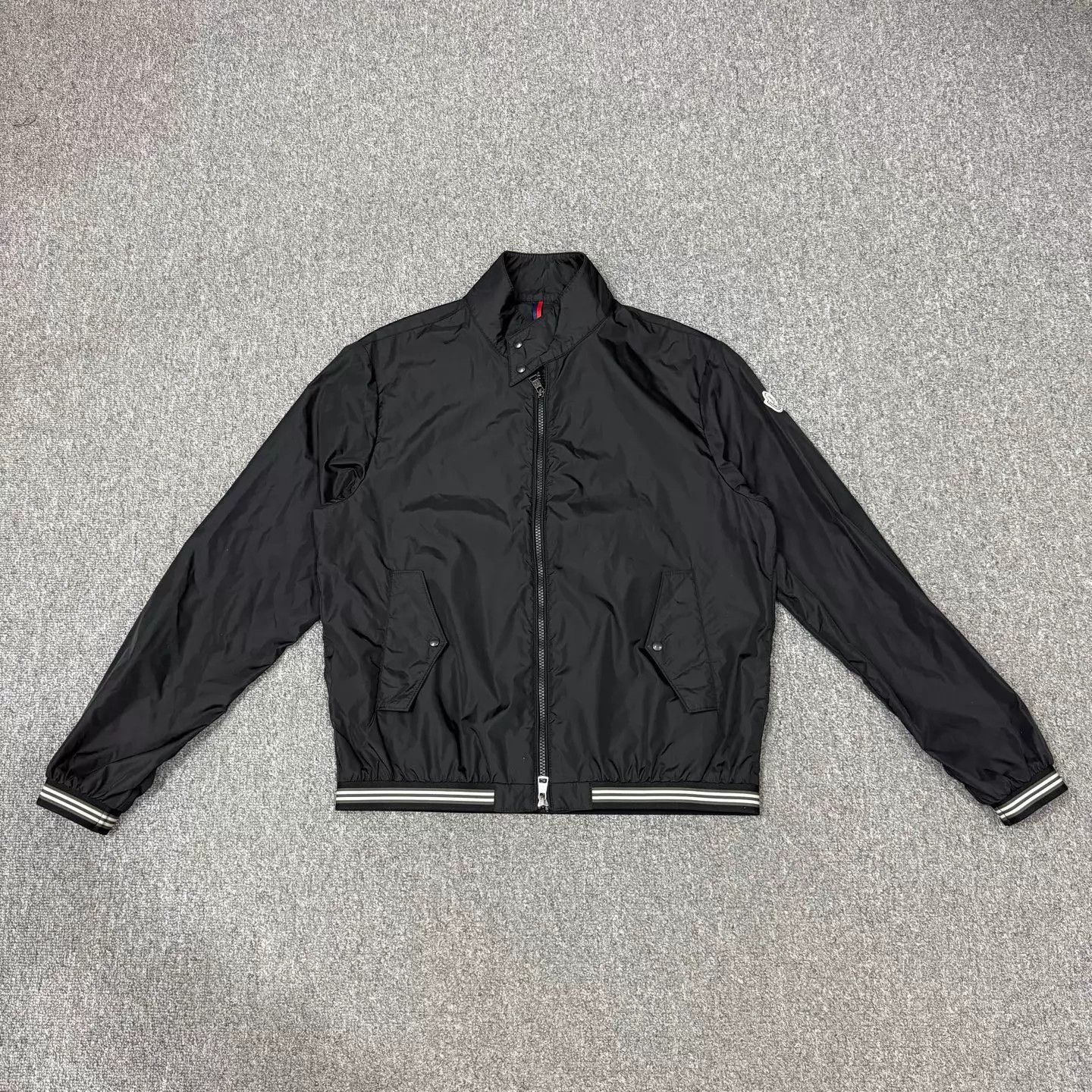 Moncler Black Bomber Jacket with Zip Closure - Size M Size US M / EU 48-50 / 2 - 2 Thumbnail