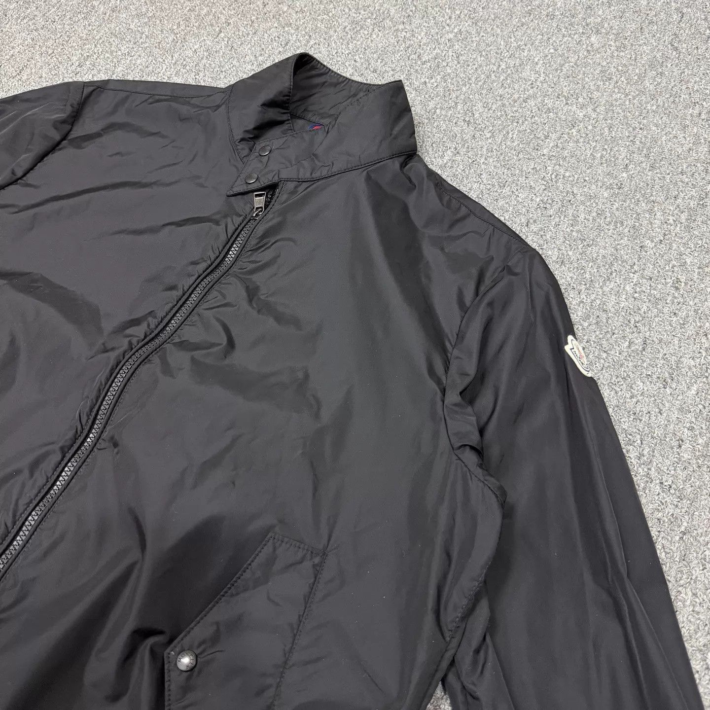 Moncler Black Bomber Jacket with Zip Closure - Size M Size US M / EU 48-50 / 2 - 4 Thumbnail