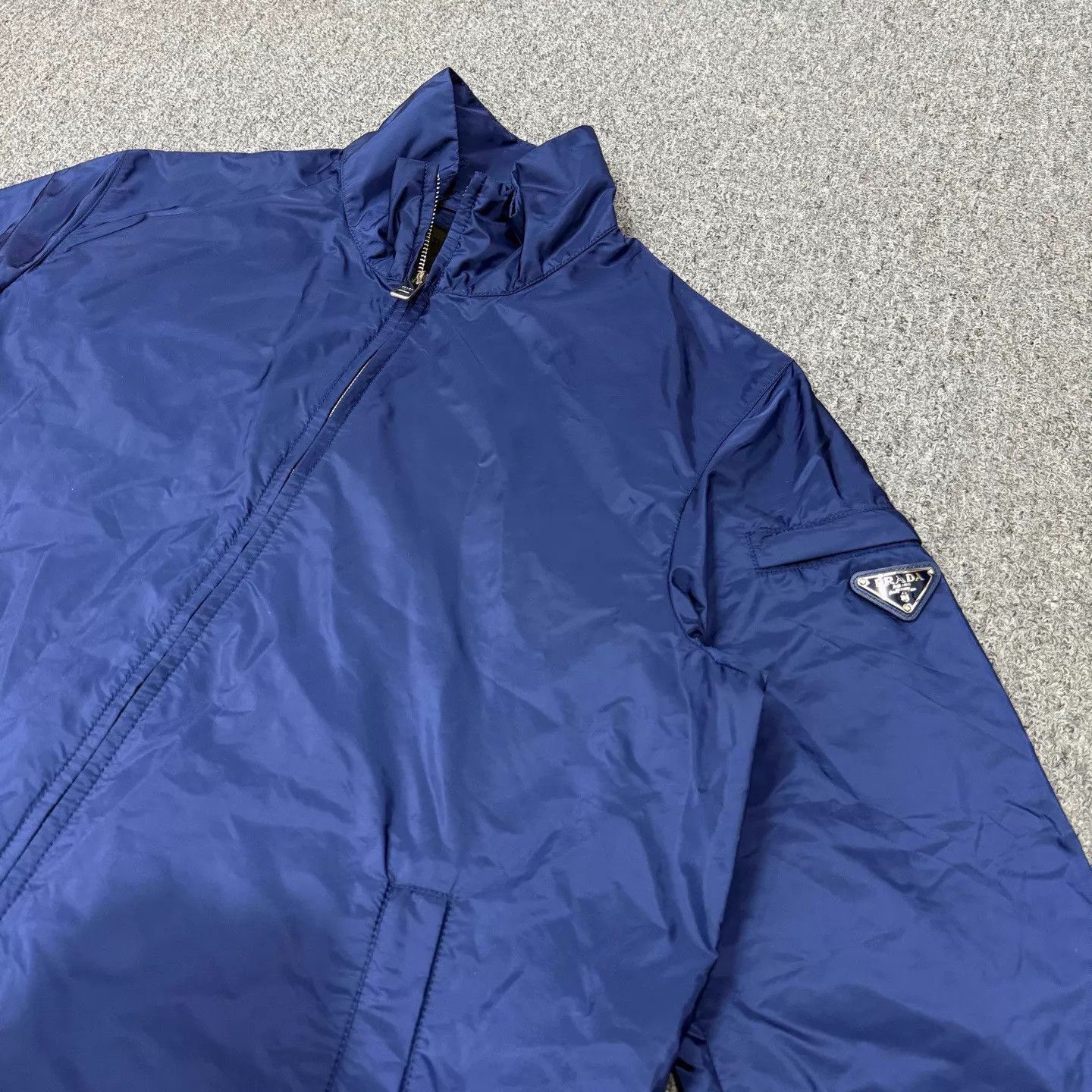 Prada Blue Lightweight Zip-Up Jacket Size US M / EU 48-50 / 2 - 3 Thumbnail