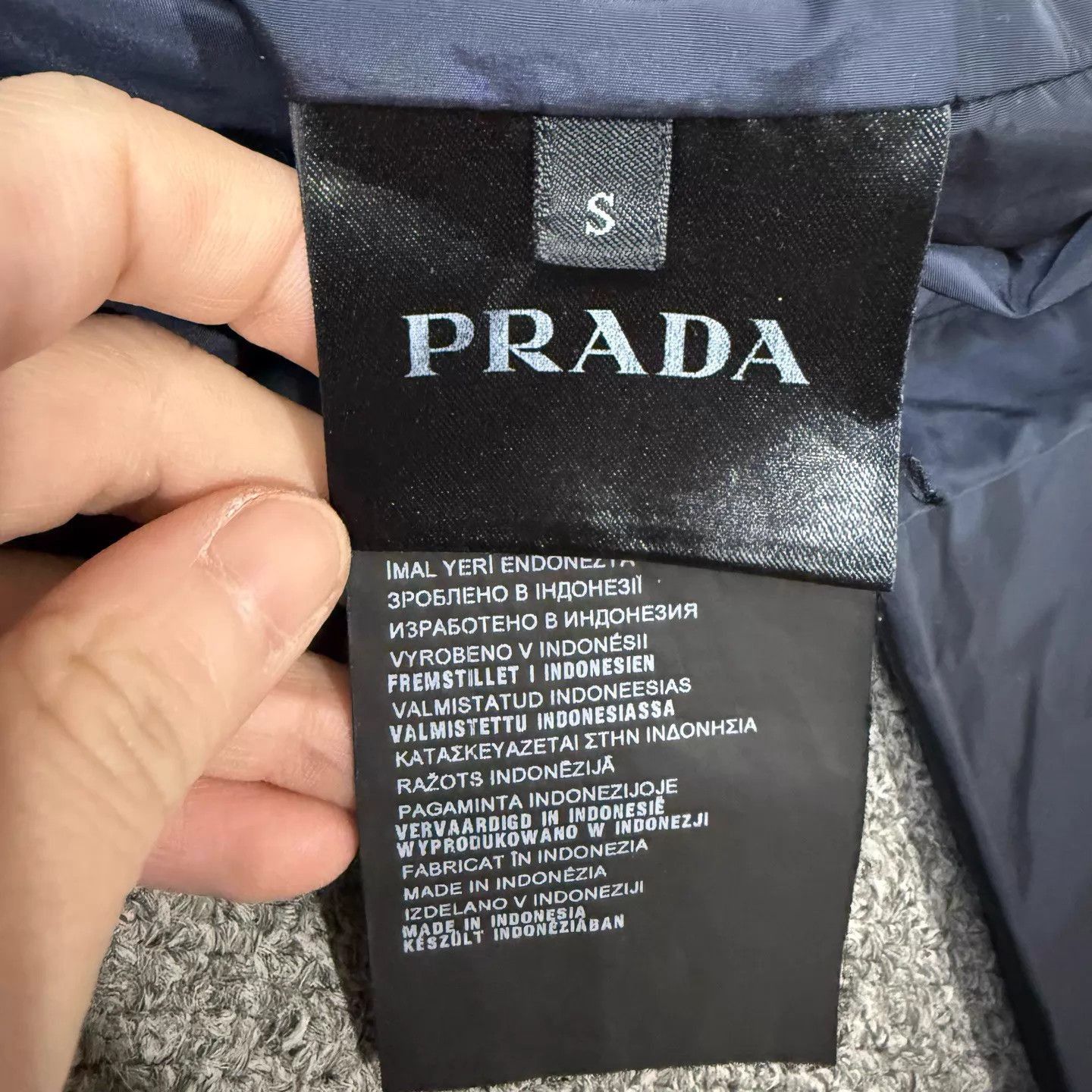 Prada Blue Hooded Light Jacket Size S Size US S / EU 44-46 / 1 - 3 Thumbnail