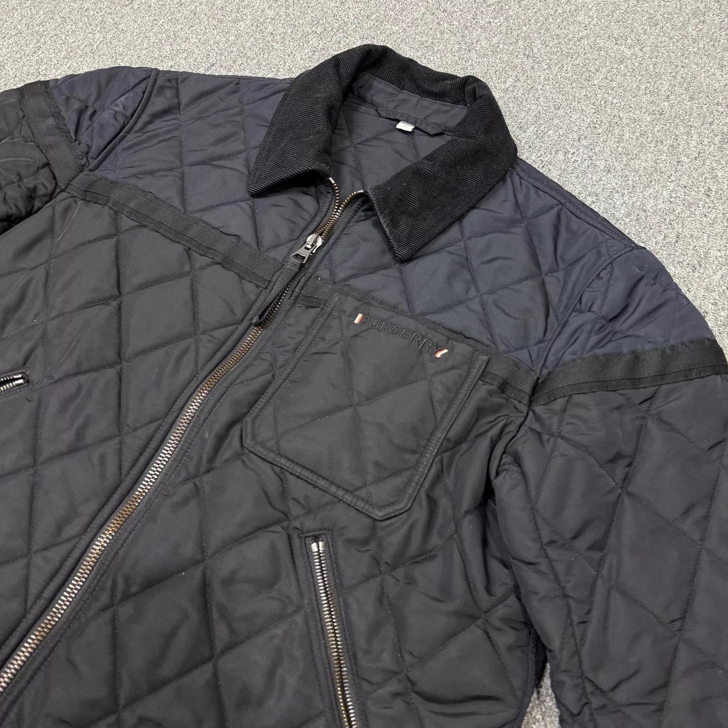 Burberry Quilted Black Zip-Up Jacket Size US M / EU 48-50 / 2 - 3 Thumbnail