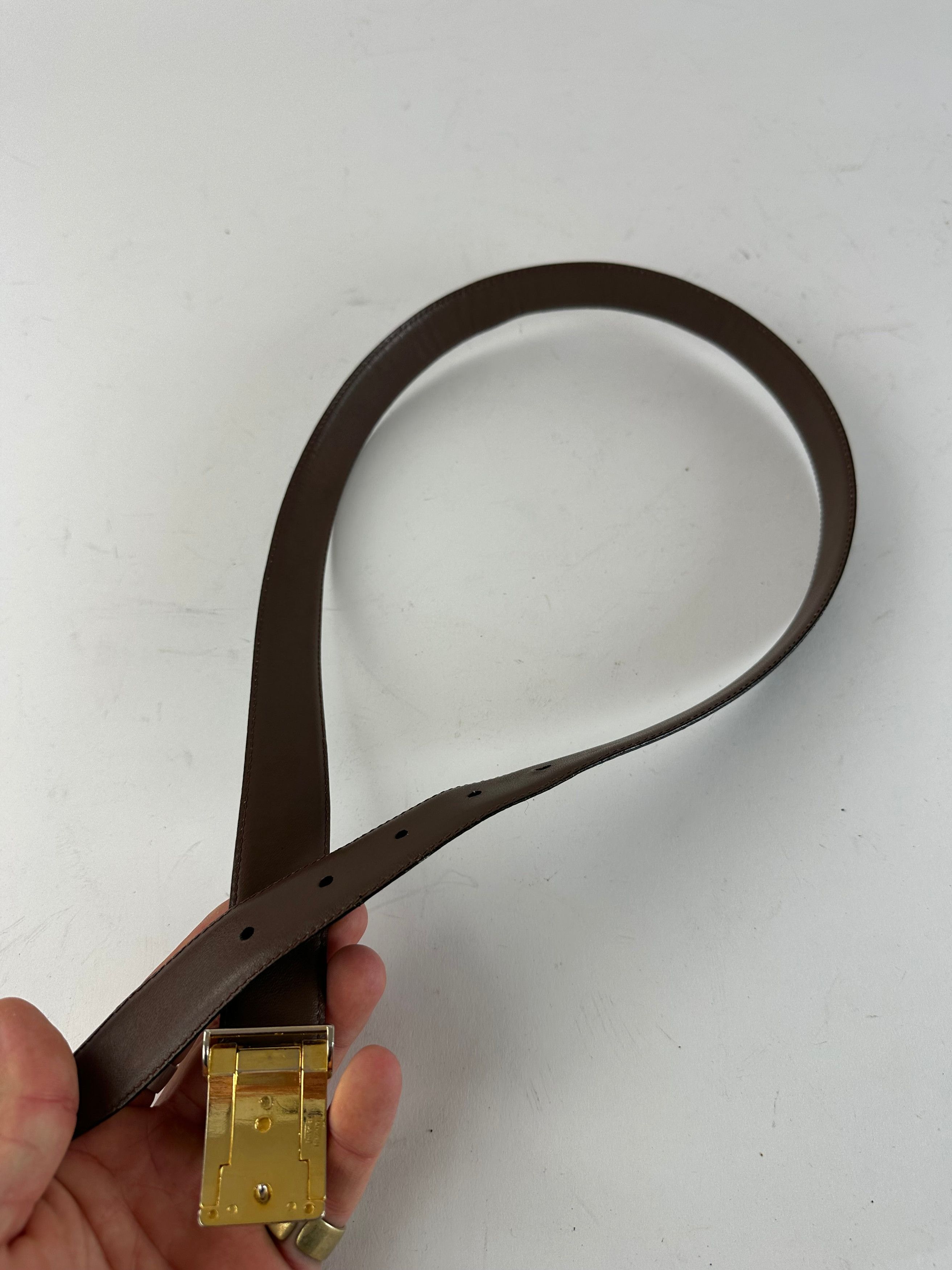Dior Vintage Leather Belt Black Size ONE SIZE - 5 Thumbnail