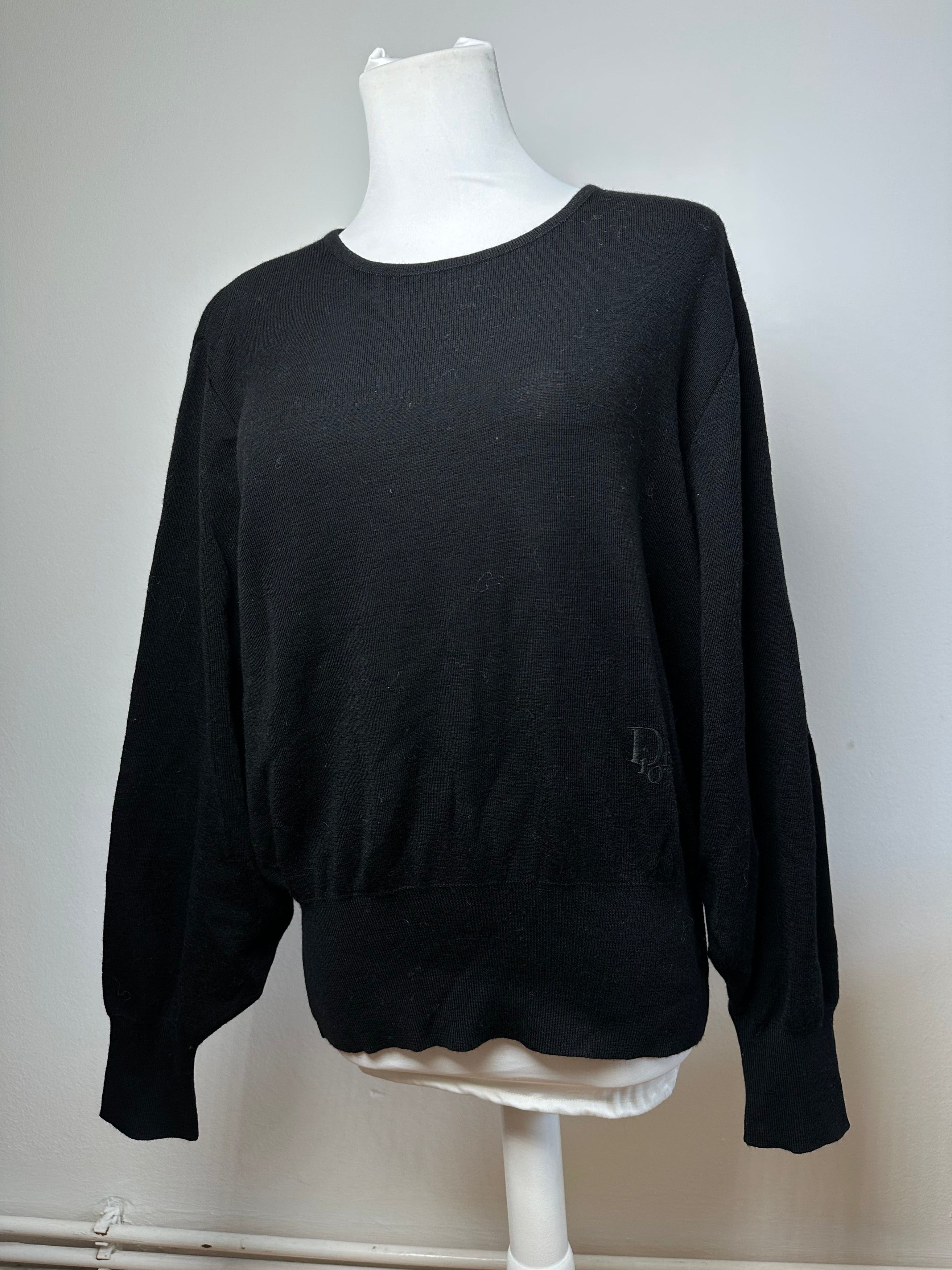 Dior Vintage Wool Sweater Black M Size M / US 6-8 / IT 42-44 - 7 Thumbnail