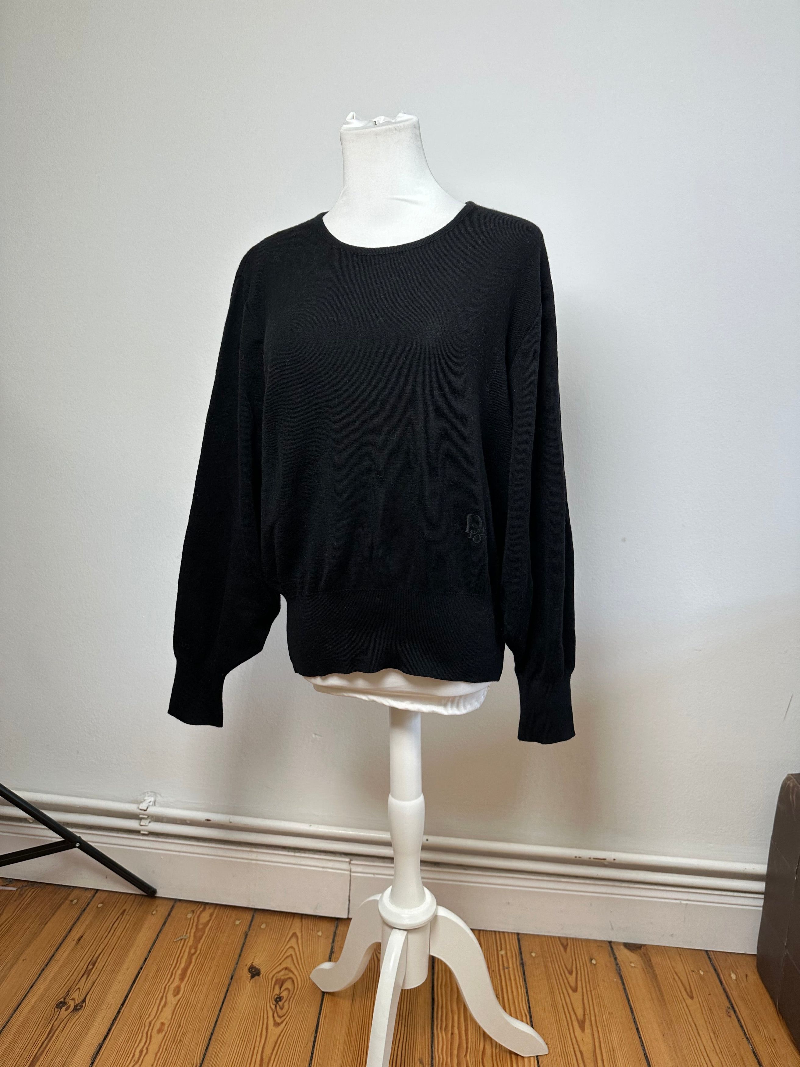 Dior Vintage Wool Sweater Black M Size M / US 6-8 / IT 42-44 - 13 Thumbnail