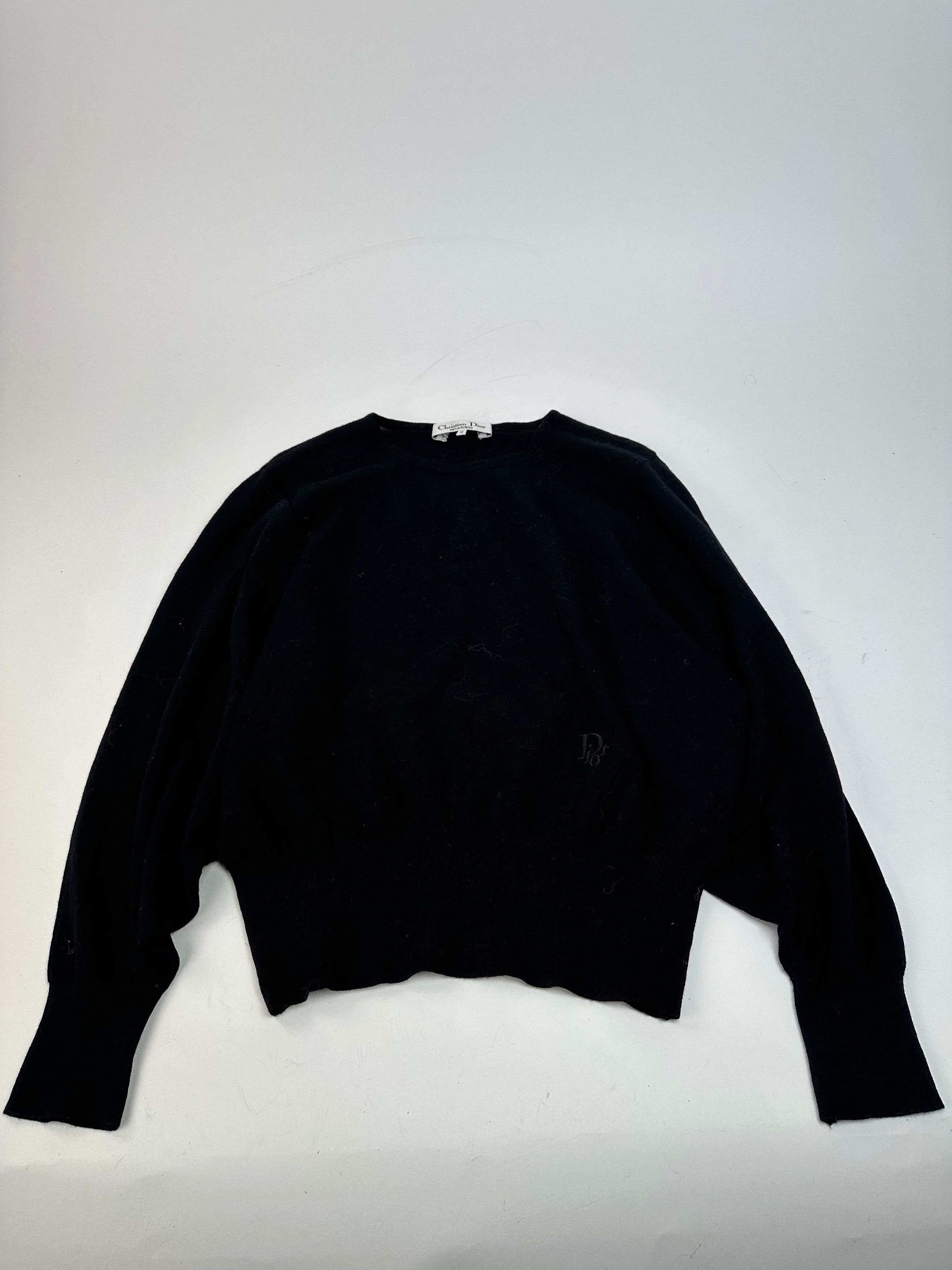 Dior Vintage Wool Sweater Black M Size M / US 6-8 / IT 42-44 - 4 Thumbnail