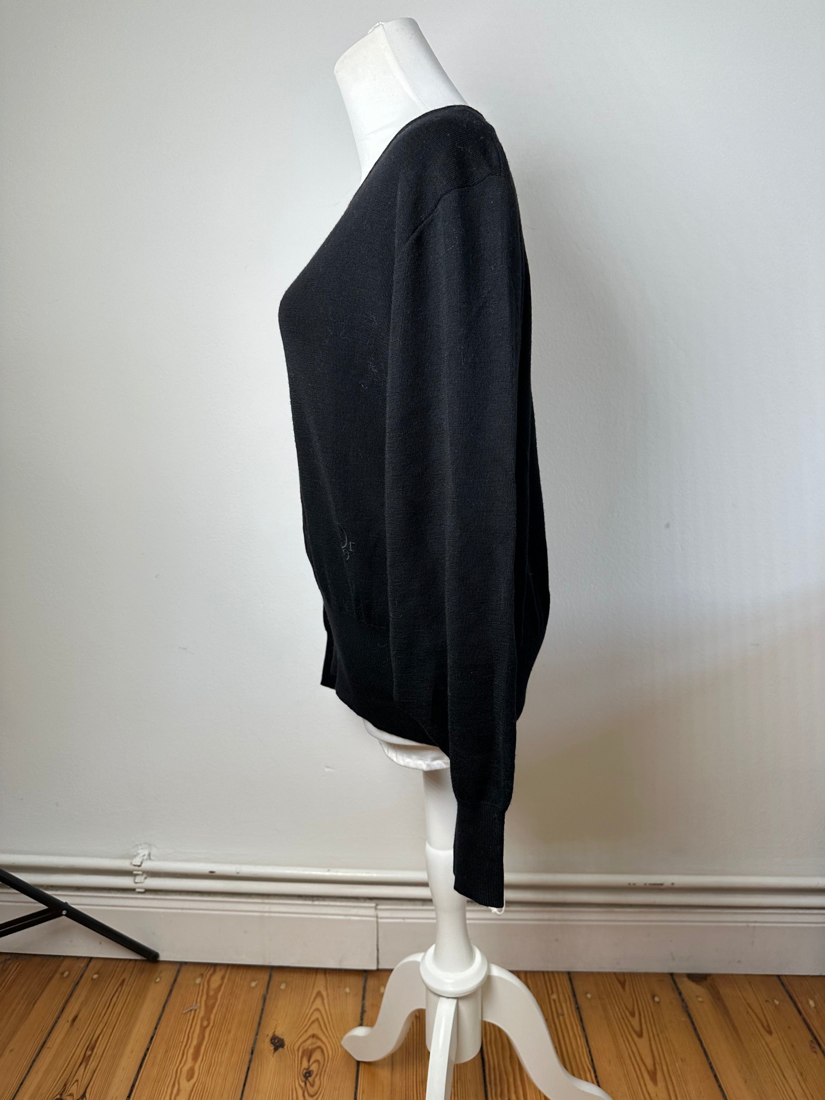 Dior Vintage Wool Sweater Black M Size M / US 6-8 / IT 42-44 - 2 Thumbnail