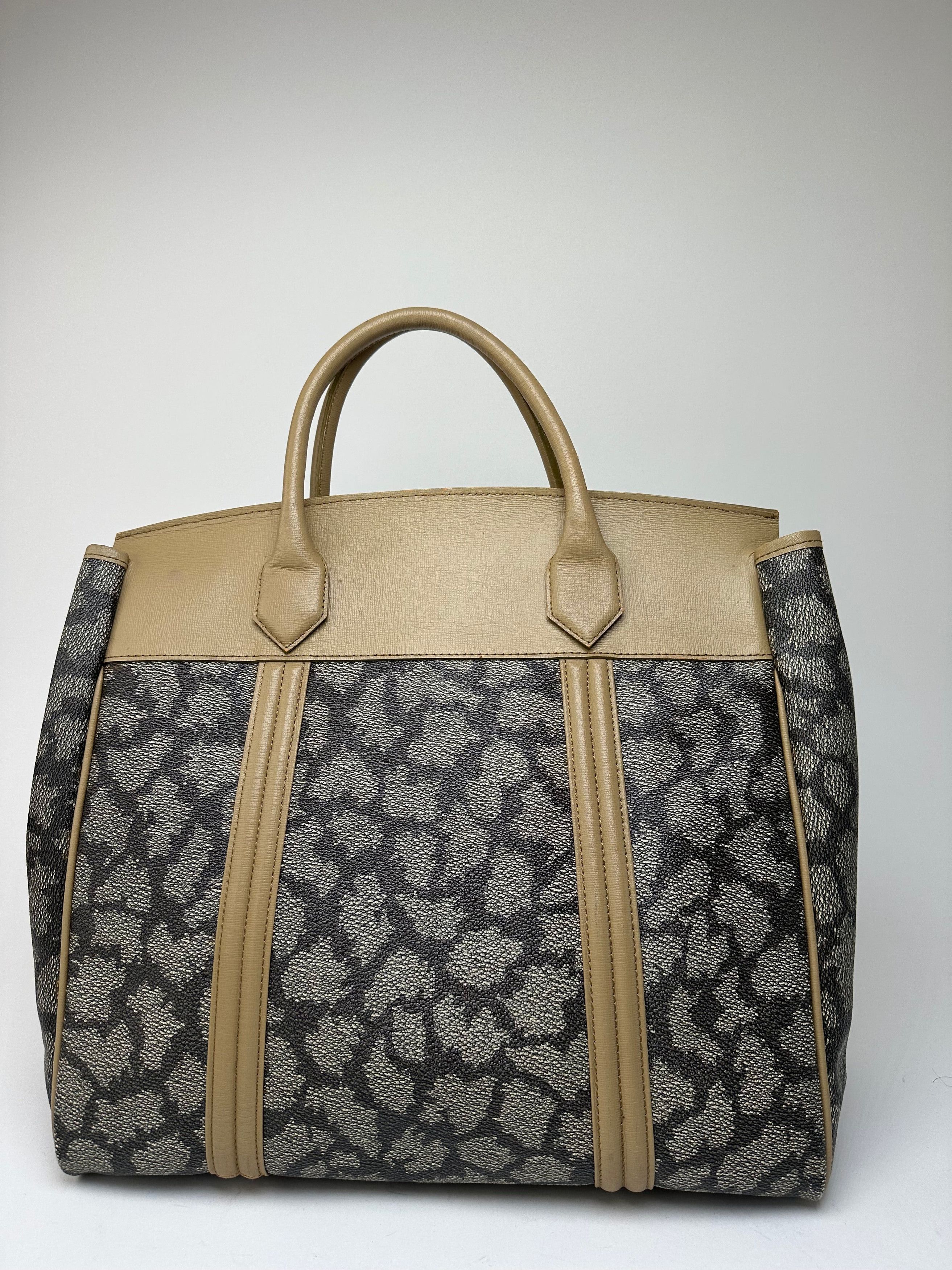 Other Vintage Yves Saint Laurent Stone Monogram Leather Handbag Bl Size ONE SIZE - 2 Thumbnail