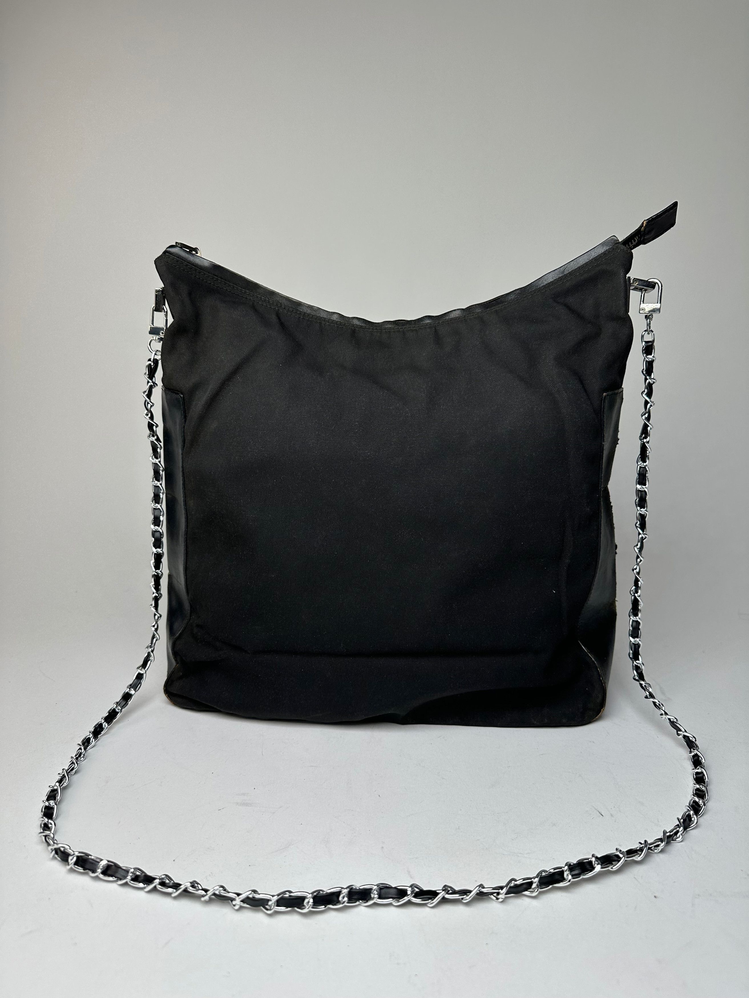 Gucci Vintage Cotton Leather Bag Black Size ONE SIZE - 9 Thumbnail